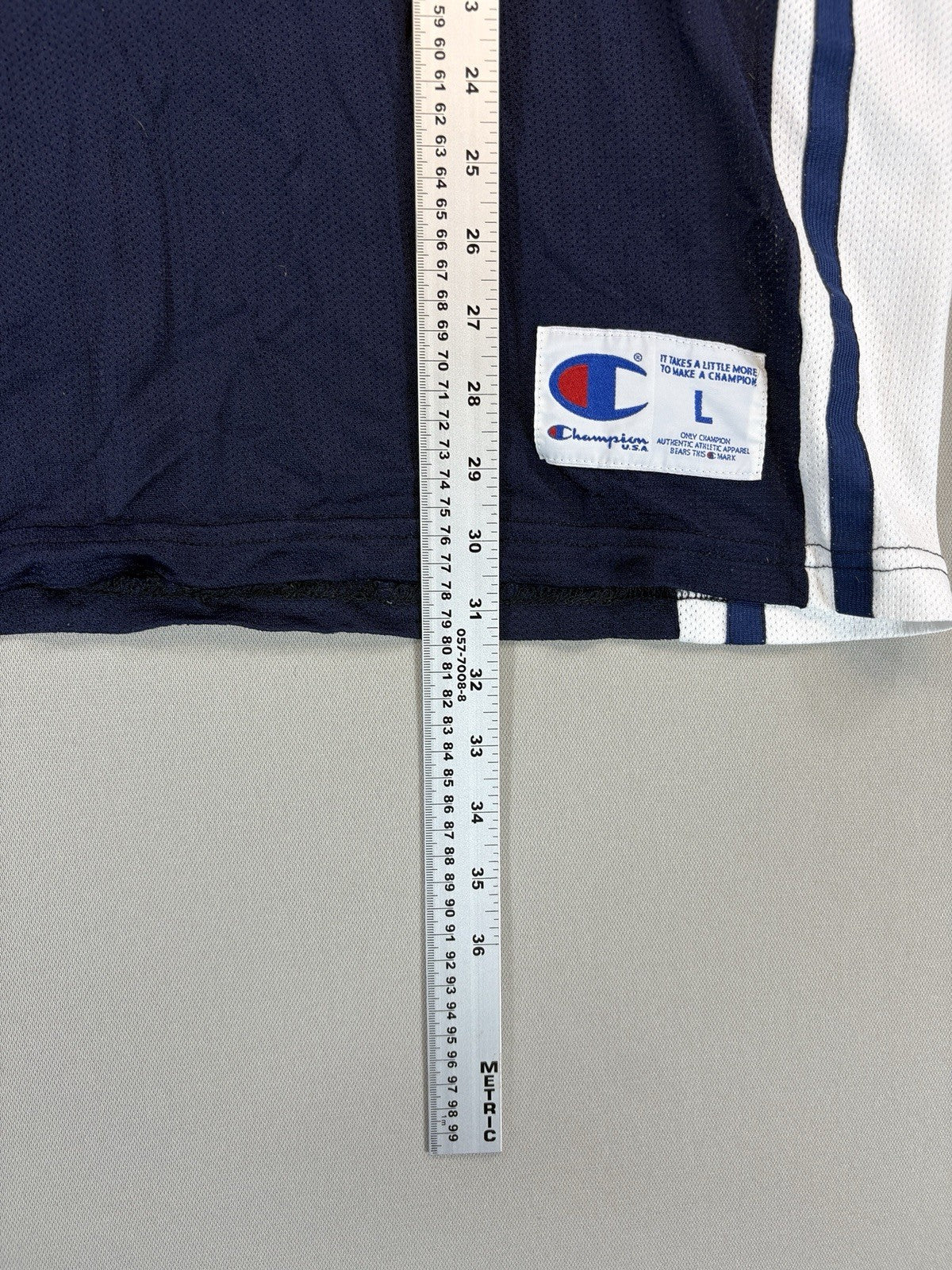 Champion USA Authentic Athletic Intersport Achermann #5 Blue Jersey mens Large