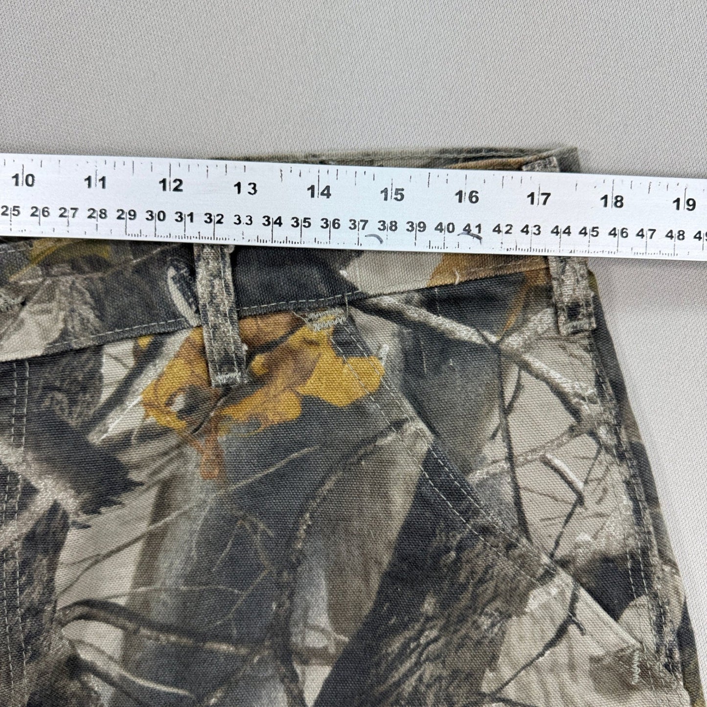 Vintage Carhartt B158 Realtree Camo Pants Dungaree Fit Work Mens 36x32 Carpenter