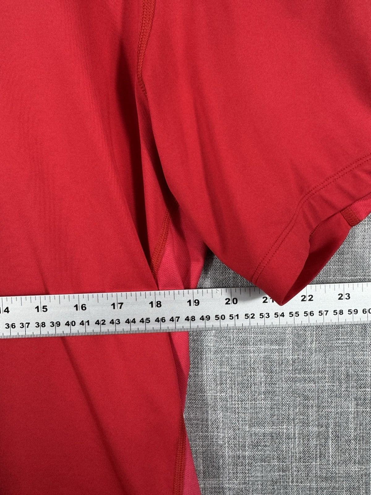 Nike Dri-Fit Tiger Woods Collection Red Snap Button Golf Polo Shirt Mens Size L