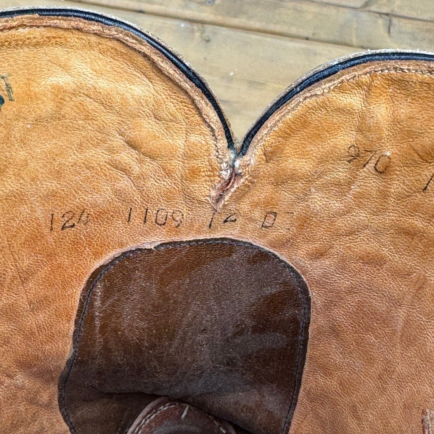 Vintage Hyer Western Boots mens Size 12 Brown Leather Cowboy Boots Made in USA