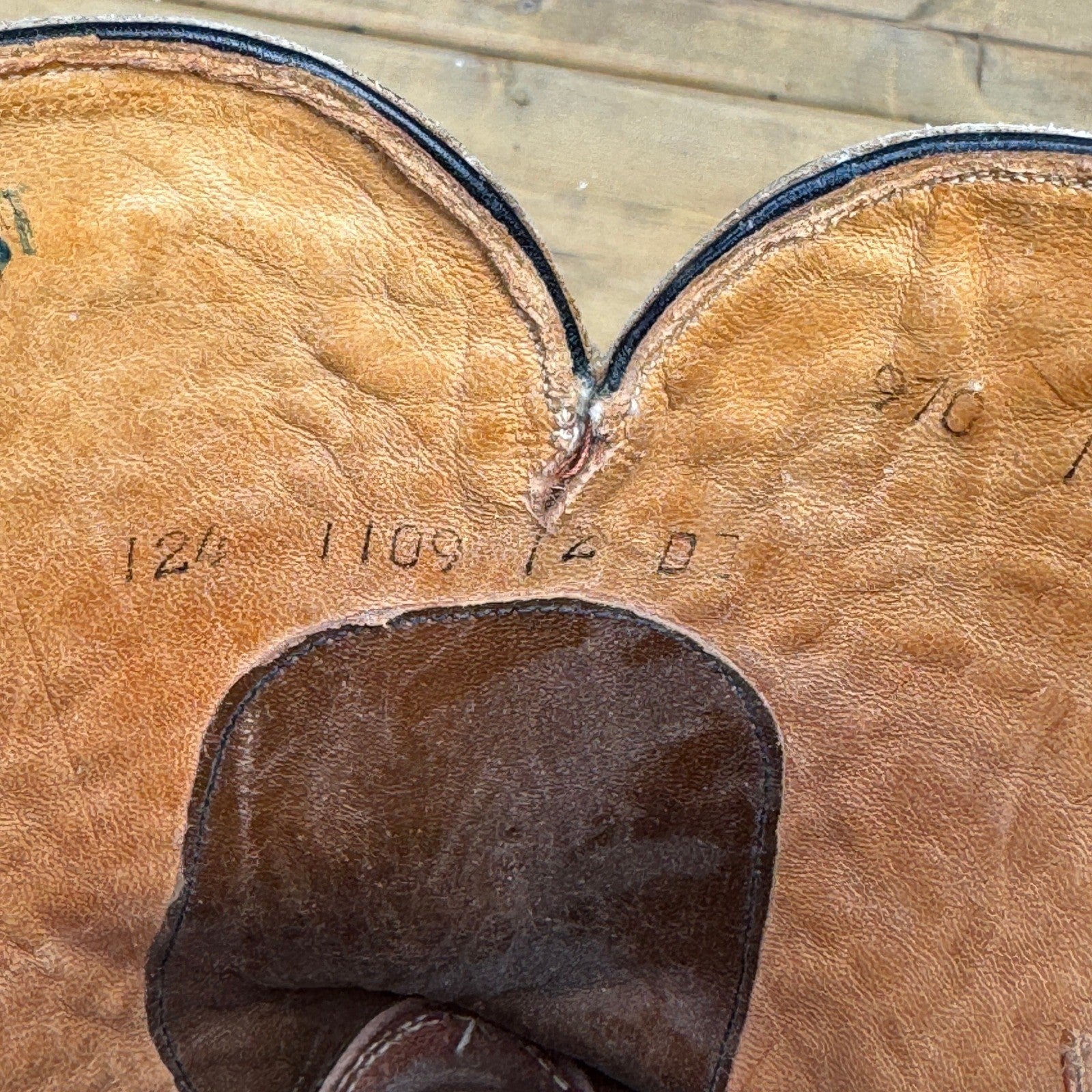 Vintage Hyer Western Boots mens Size 12 Brown Leather Cowboy Boots Made in USA