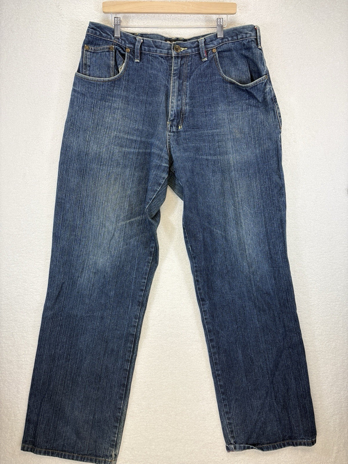 Sean John Jeans Y2K Mens 38 Baggy Blue Denim Straight Leg Relaxed Fit