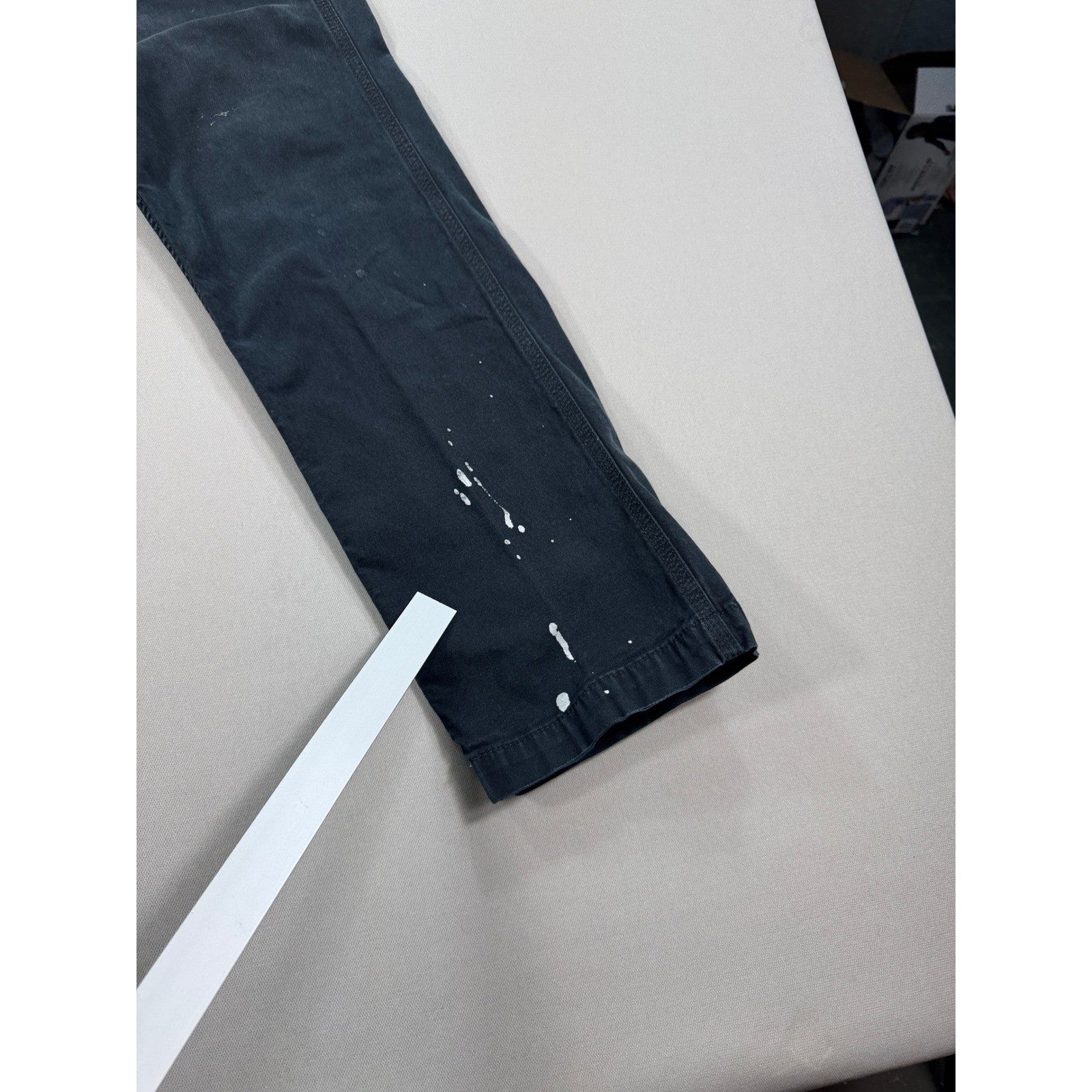 Carhartt 102291 Carpenter Pants Rugged Flex Relaxed Fit mens 31x32 Black Canvas