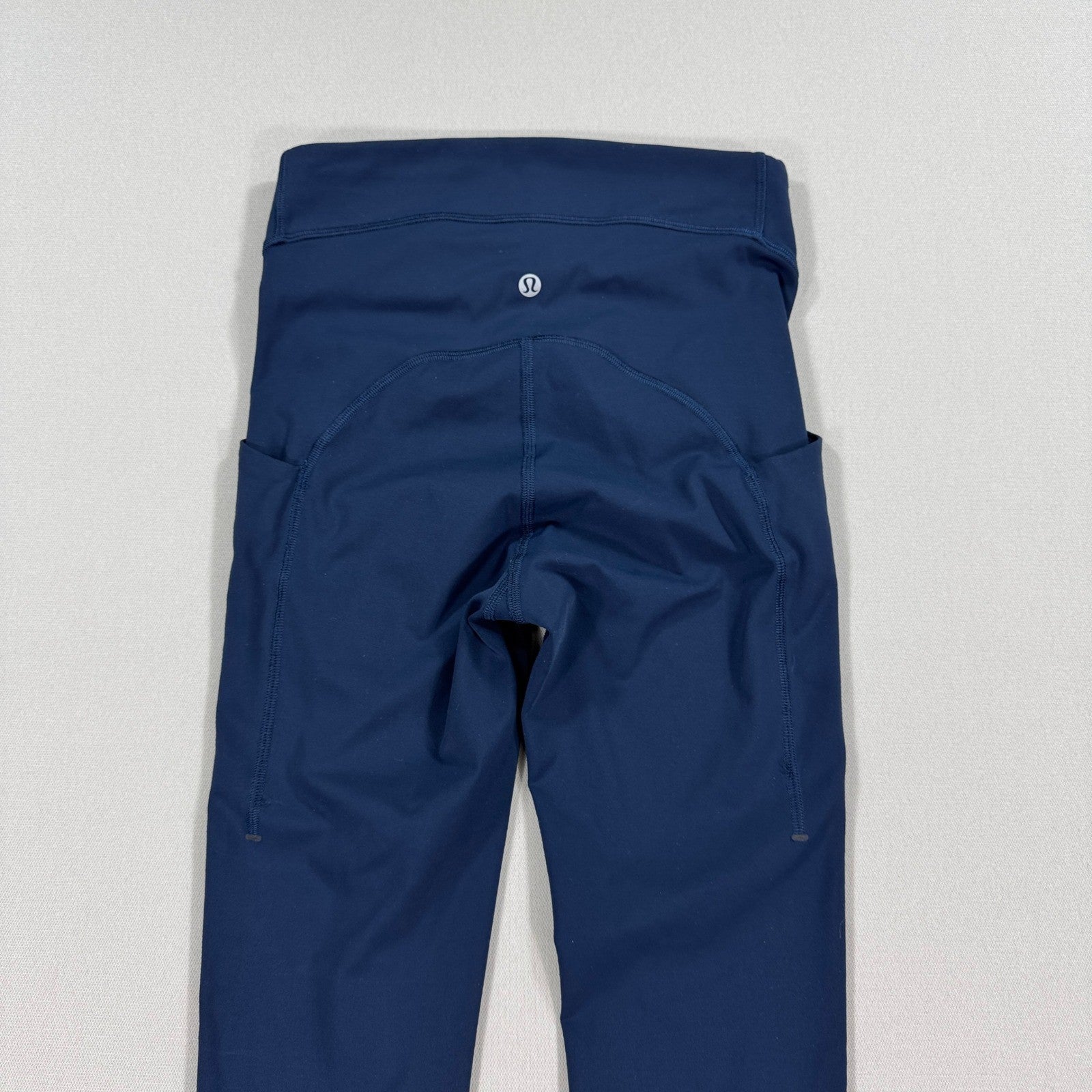 Lululemon Align High Rise Leggings Womens Size 4 Navy Blue Yoga Pants Pockets