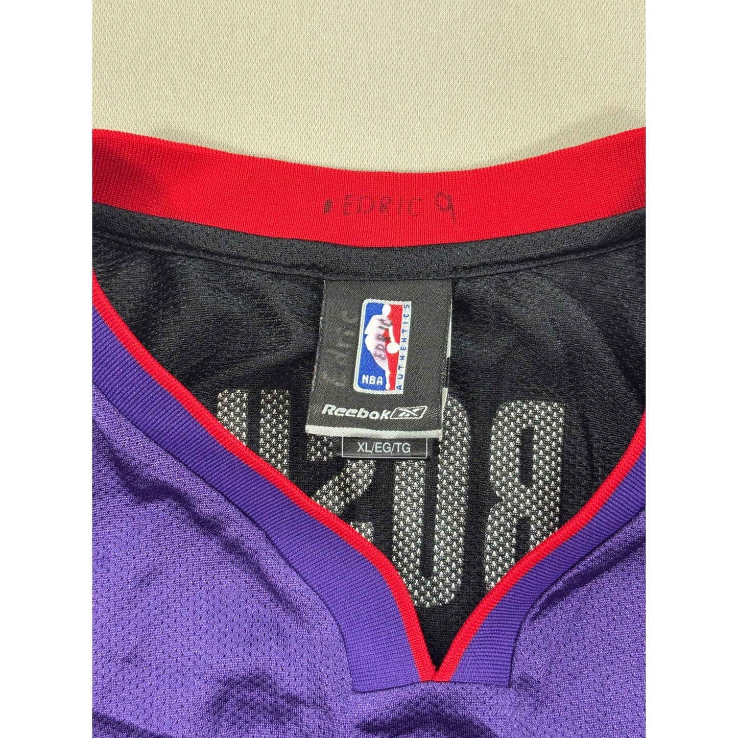 VTG Reebok Toronto Raptors Reebok NBA Jersey mens XL Tank Purple #4 Chris Bosh