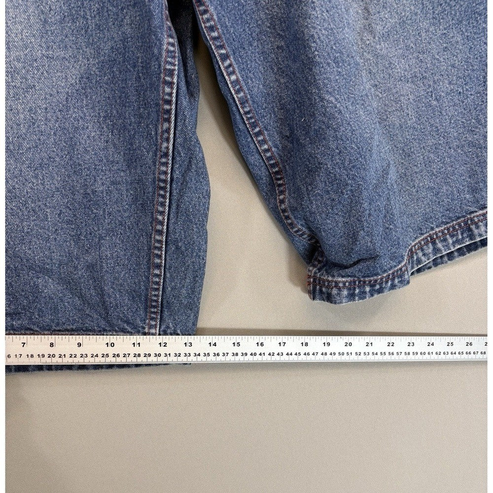 Enyce Jean Shorts Y2K Mens Size 42 Blue Denim 90s Hip Hop Skater Wide Leg