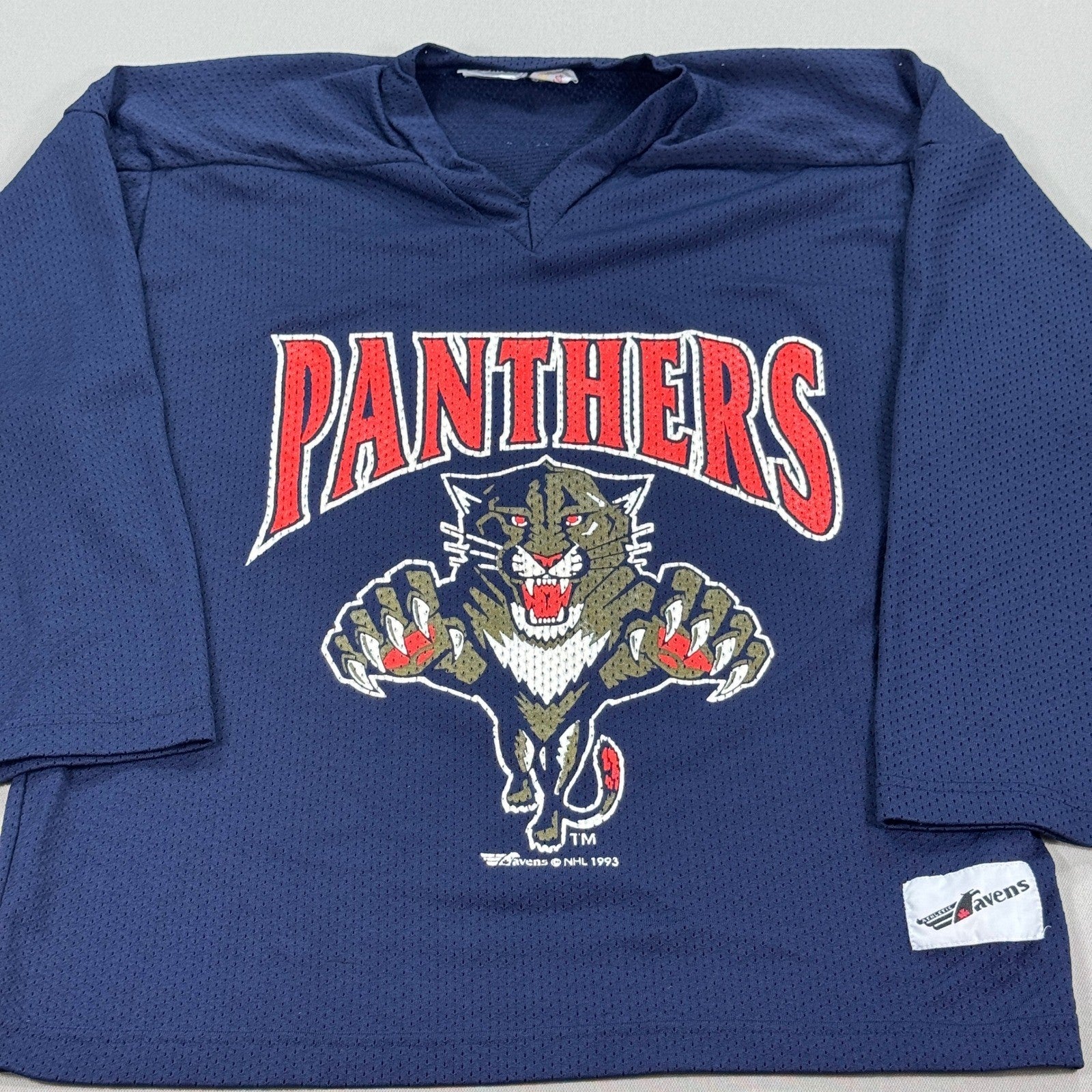 Vintage 90s Florida Panthers NHL Hockey Jersey Athletic Avens mens XL Pullover