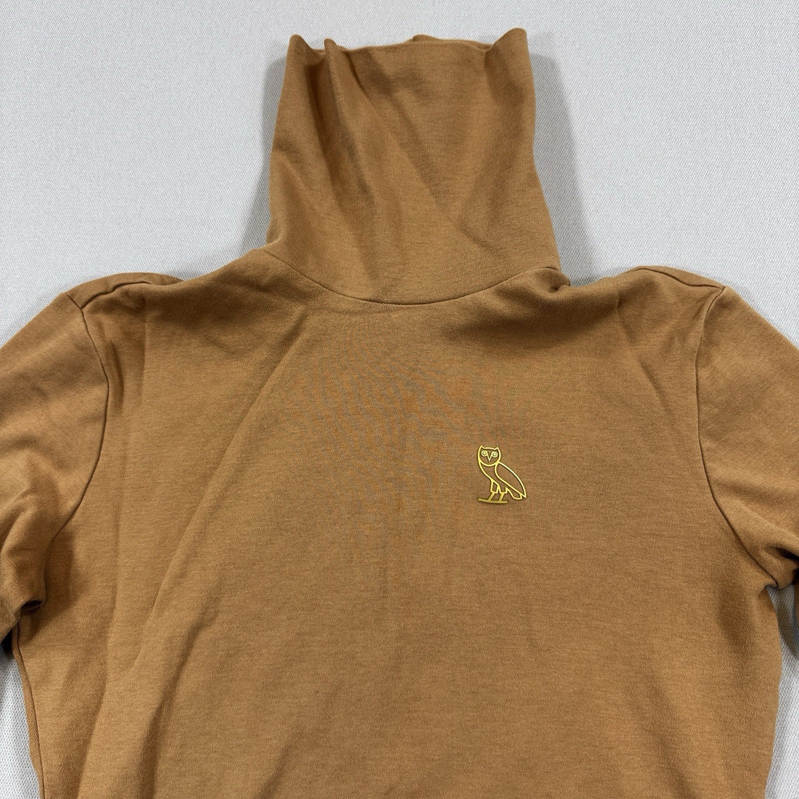 OVO October's Very Own Drake Owl Womens Medium Brown Turtleneck Sweater