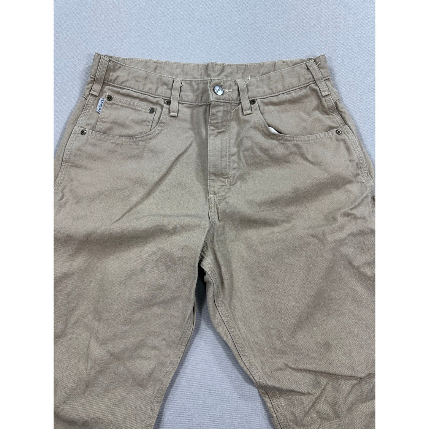 Carhartt Carpenter Pants Tan Workwear Utility Jeans mens 32x30 Beige Loose Fit