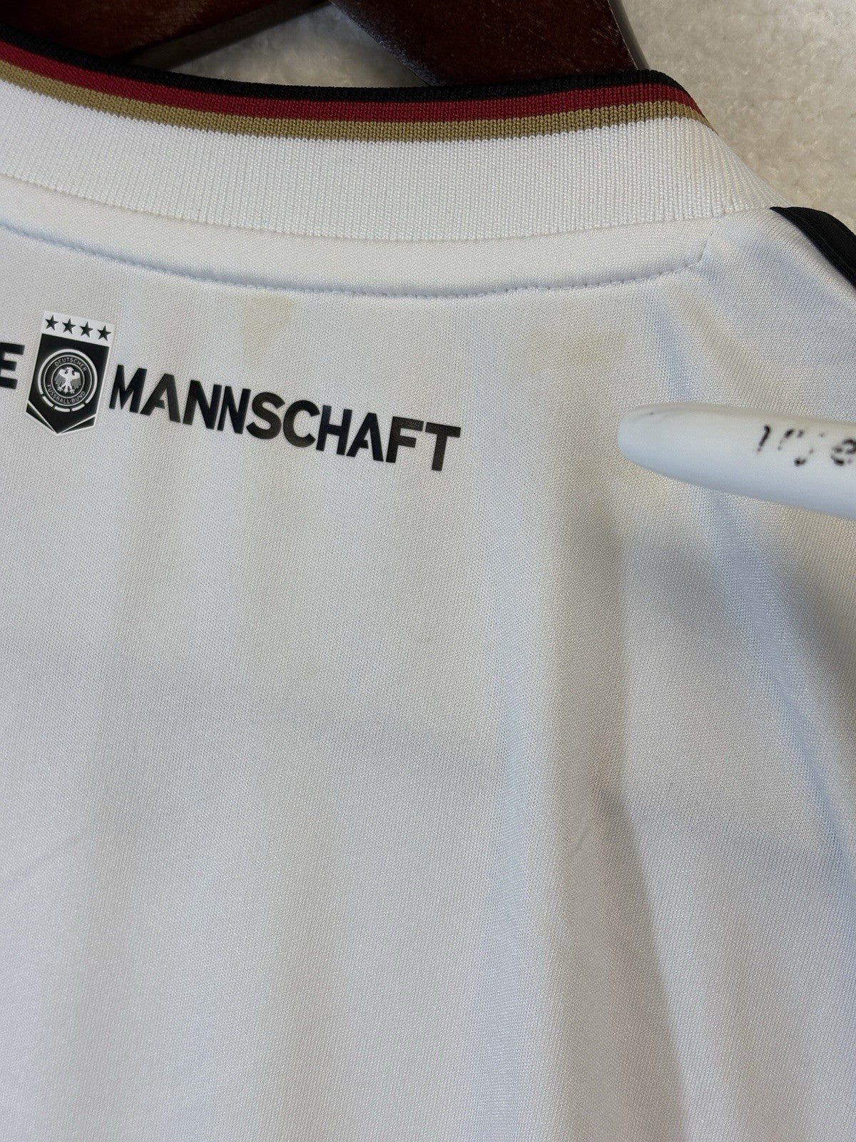 Adidas National Team Germany Home White Jersey Soccer Y2K FIFA Mens Medium