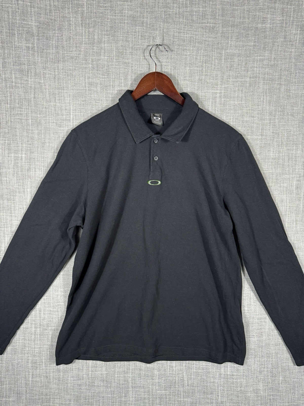 Oakley Long Sleeve Center O Shirt Collared Size XL Regular Fit