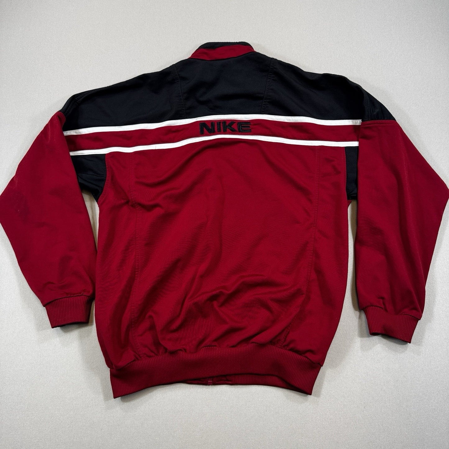 Vintage Nike Track Jacket mens Small Big Logo Swoosh Full Zip Windbreaker Y2K