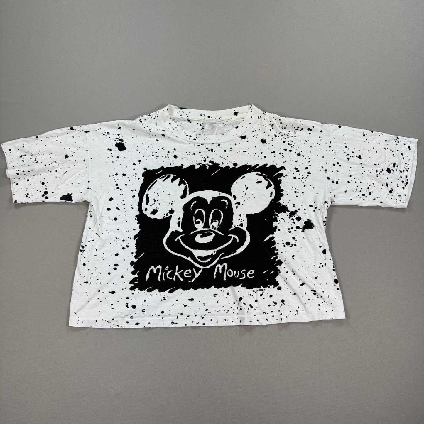 VTG Disney Mickey Mouse Shirt Womens Large Graphic Boxy Fit Made In USA