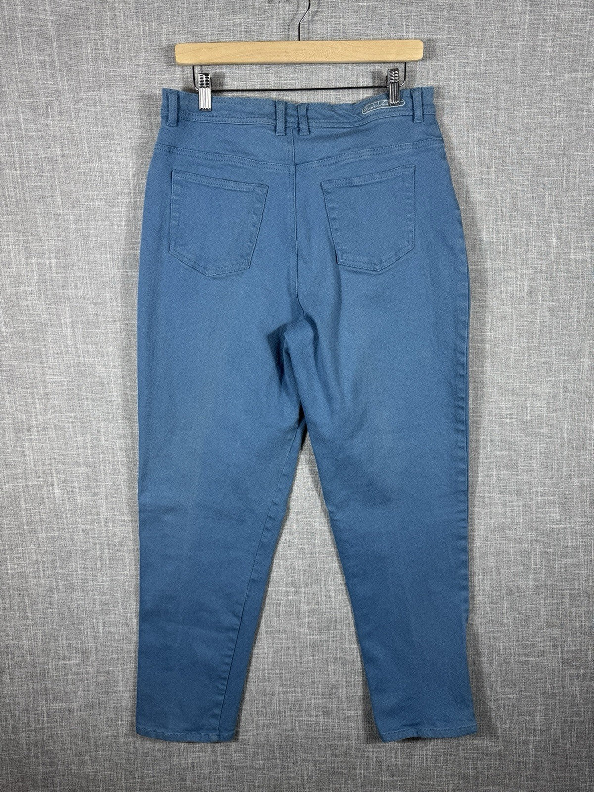 Gloria Vanderbilt Stretch Extensible Midrise Taper Teal Jeans Womens Medium