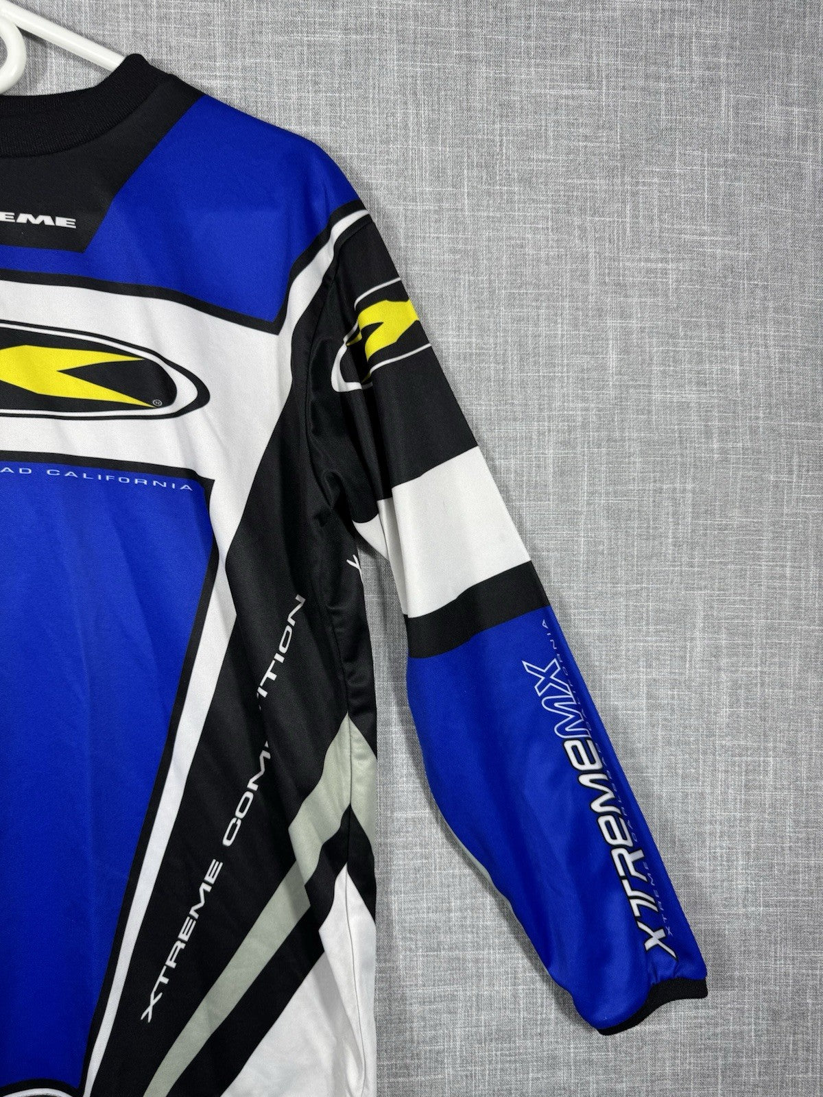 Vintage Motocross Xtreme Compettition Blue Long Sleeve T-Shirt Small