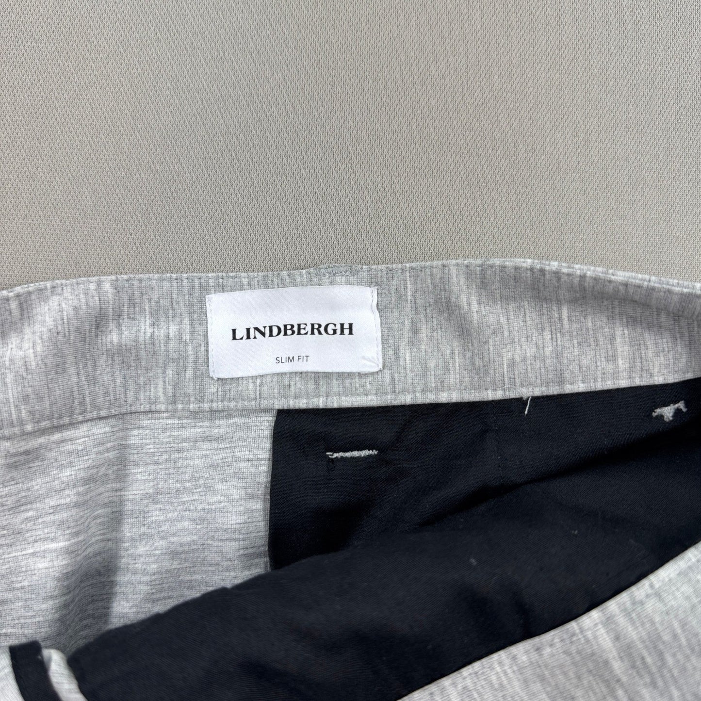 Lindbergh Superflex Dress Pants Mens 2XL Gray Slim Fit Performance Chino Stretch