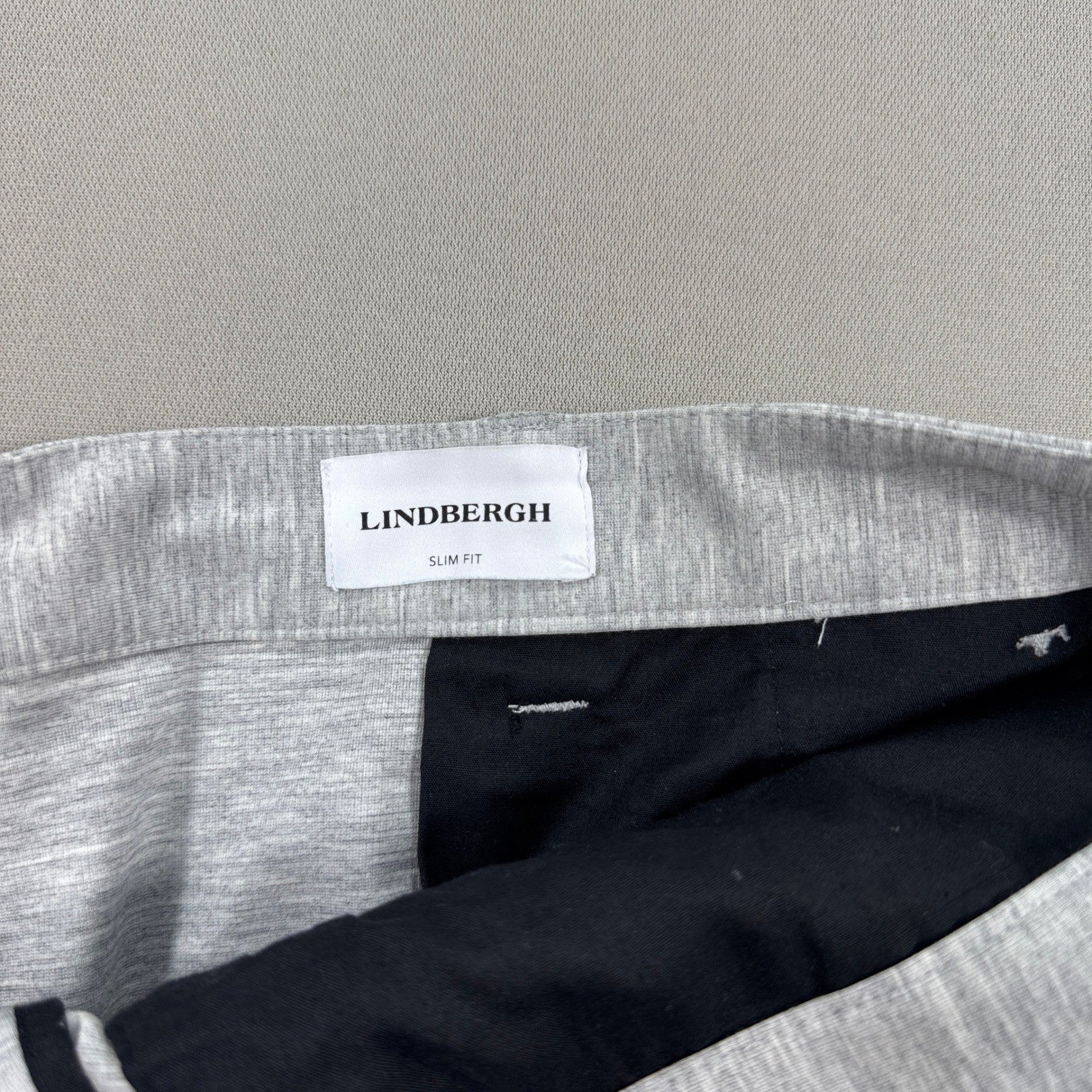 Lindbergh Superflex Dress Pants Mens 2XL Gray Slim Fit Performance Chino Stretch