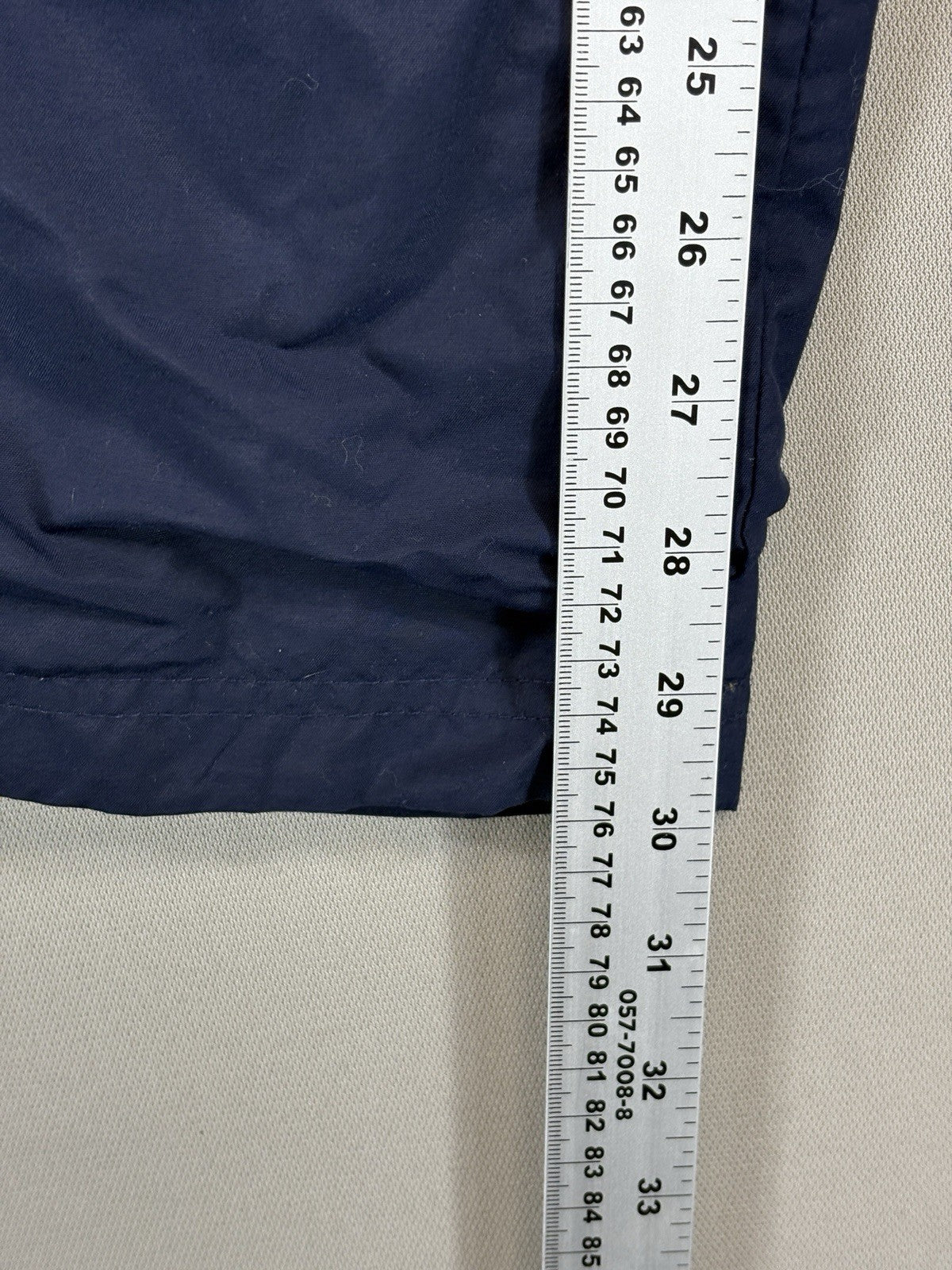 Vintage Nike Track Pants Mens Large Navy Blue Windbreaker Wide Leg Y2K Baggy Fit