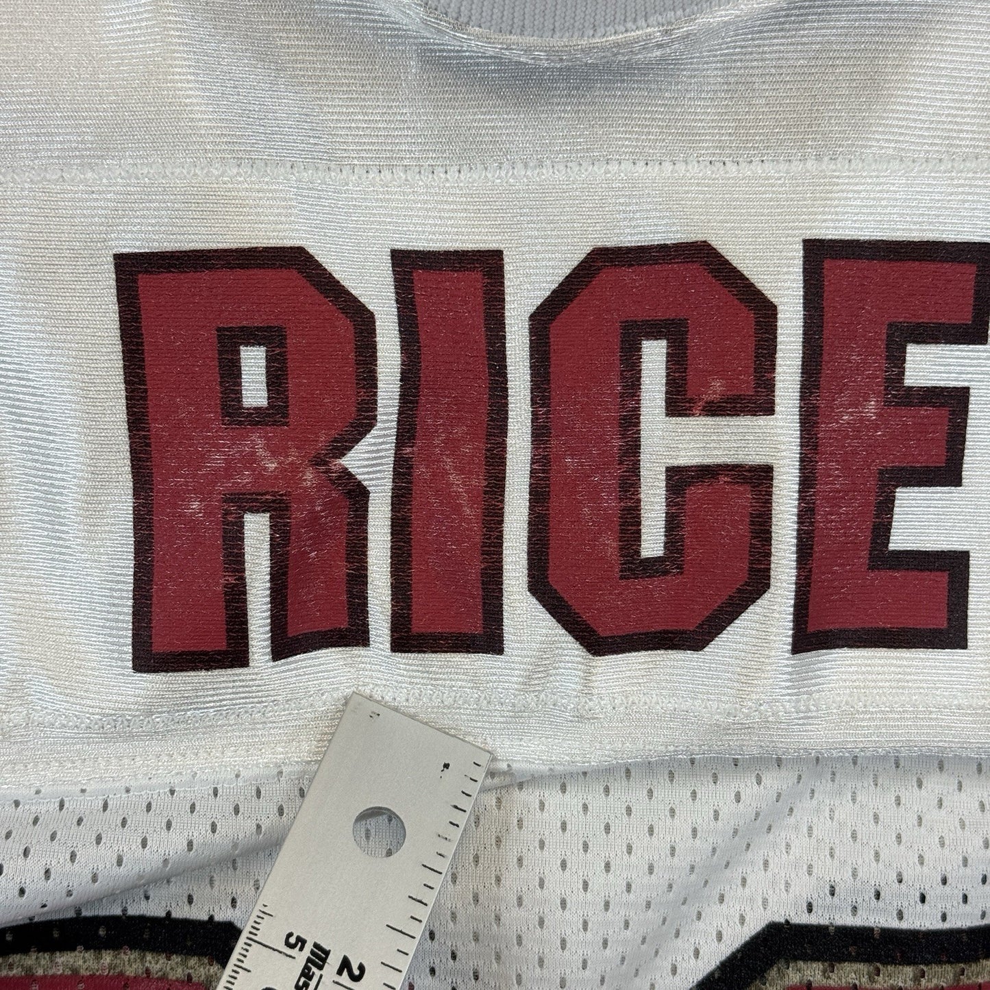Vintage 90s Adidas Jerry Rice SF 49ers Jersey mens Large White Made In Canada