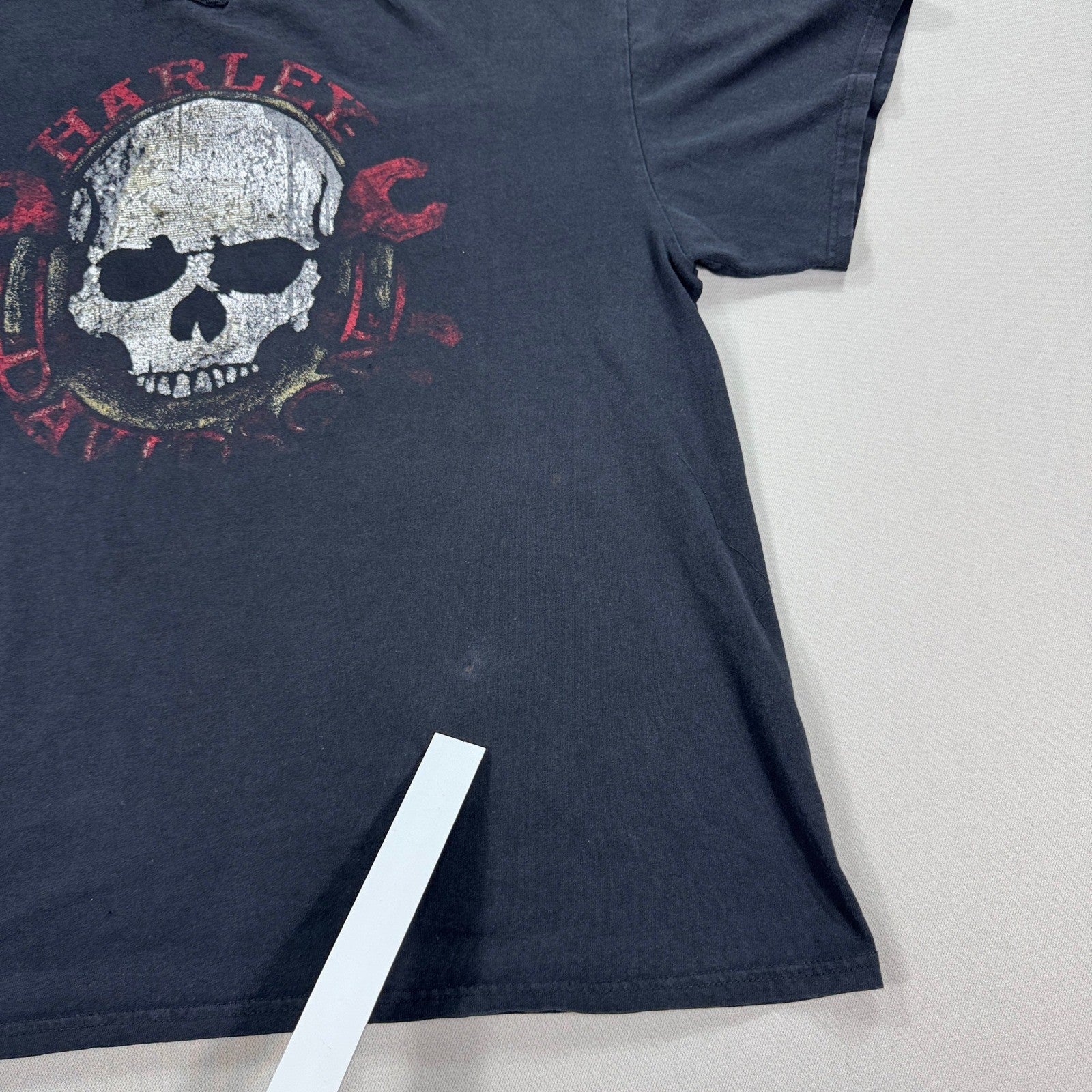 VTG Harley Davidson Graphic Skull T-Shirt mens XL Blackbridge Cambridge RARE