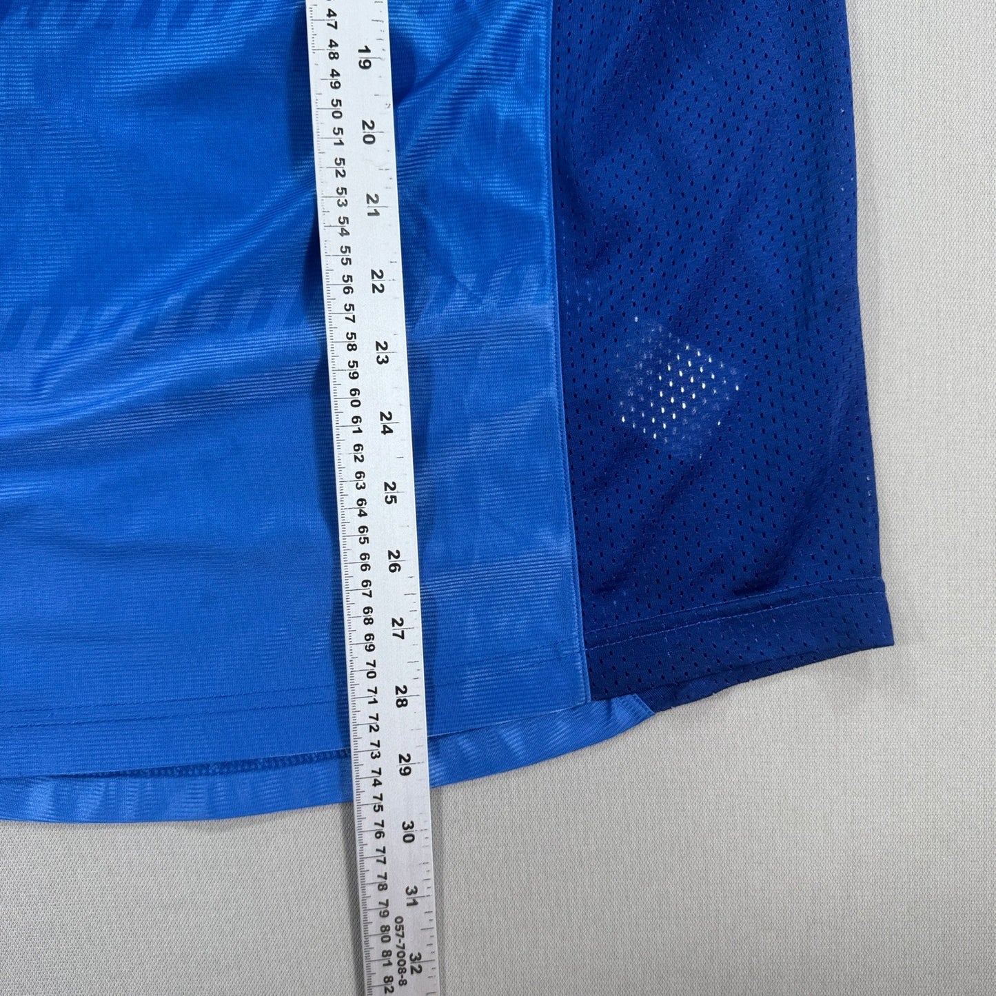 Vintage Nike Football Jersey #9 mens Medium Blue Soccer Training Shirt Mesh