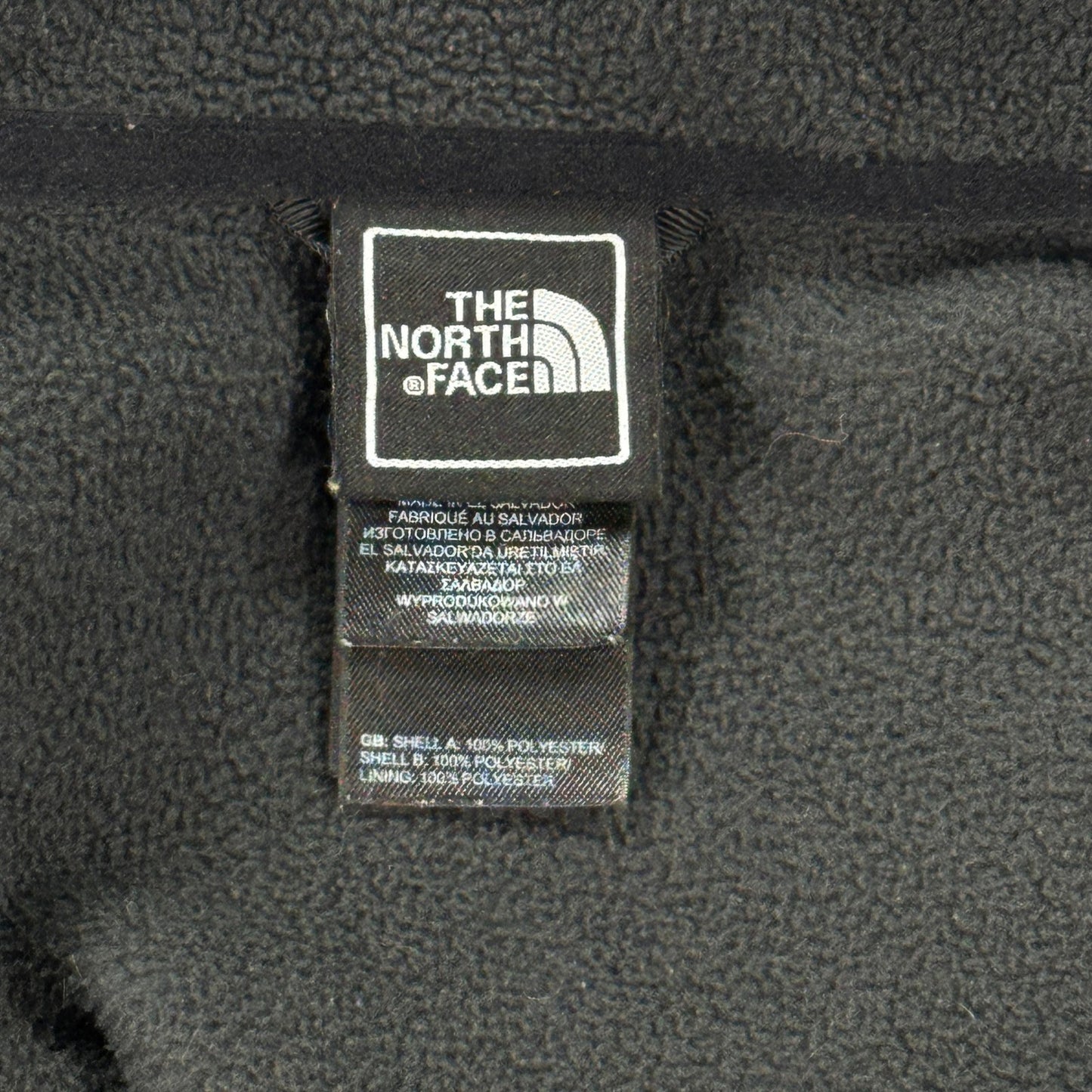 The North Face Khumbu Jacket mens 2XL Gray Full Zip Fleece Sweater Black