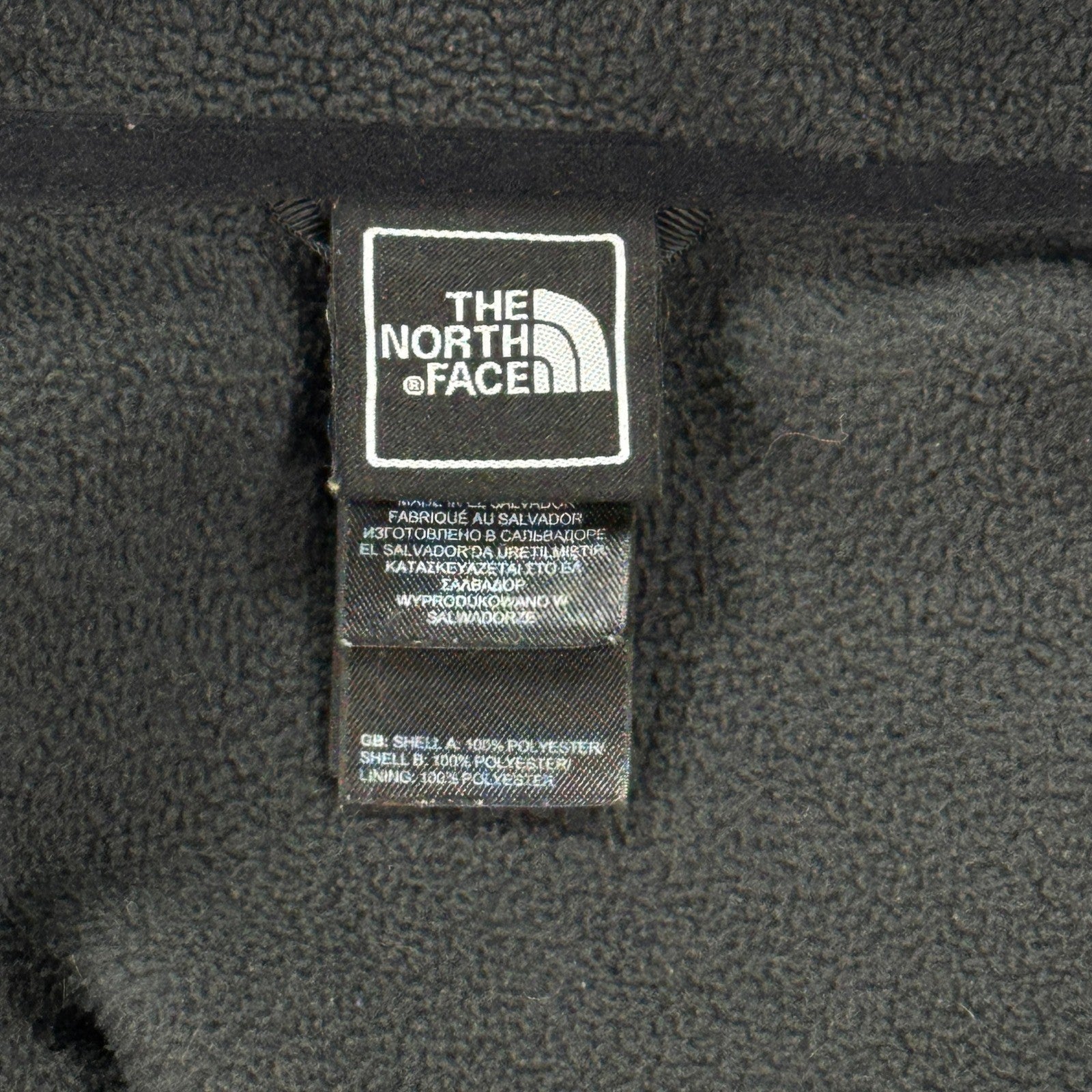 The North Face Khumbu Jacket mens 2XL Gray Full Zip Fleece Sweater Black