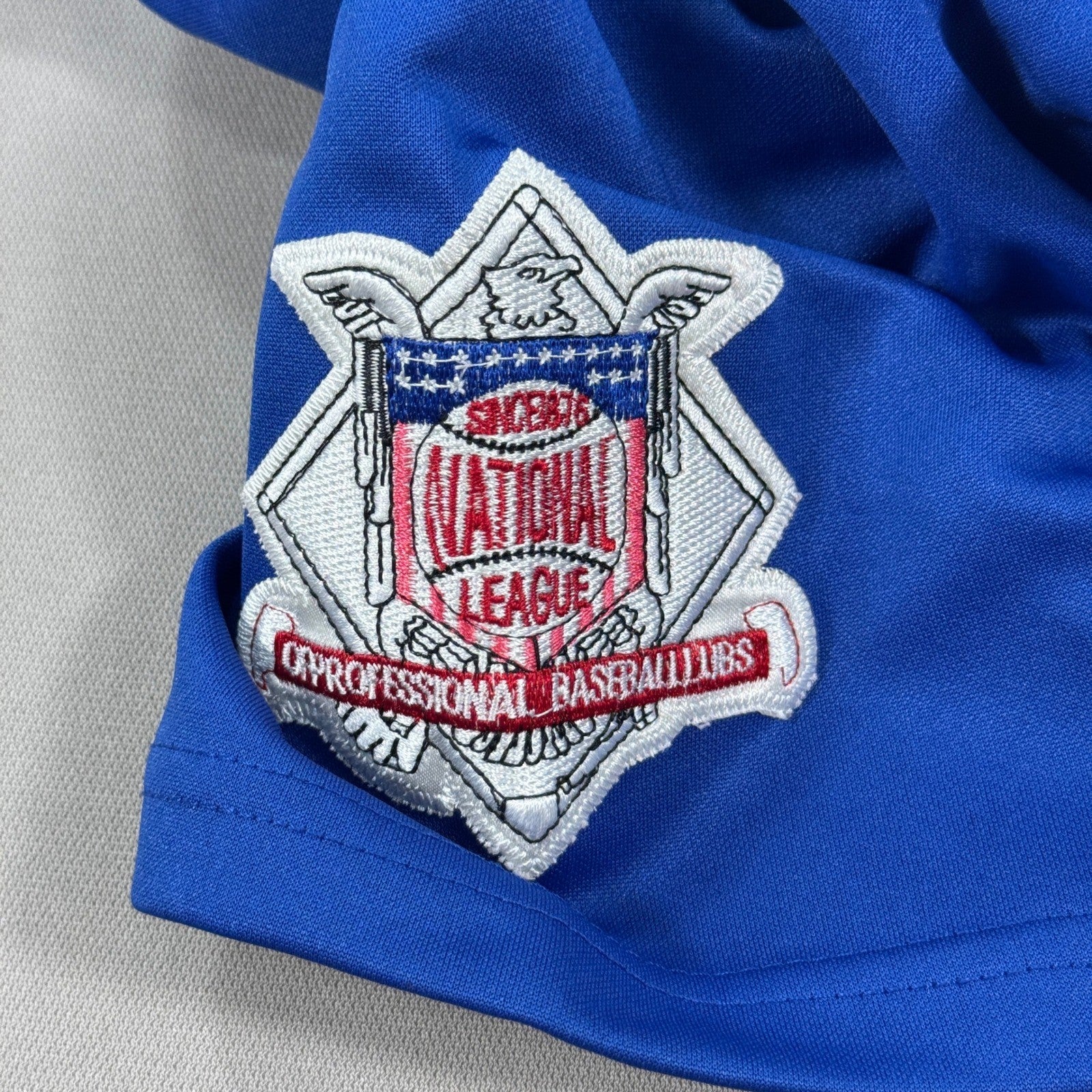 Kris Bryant #17 Chicago Cubs Jersey Majestic Cool Base MLB Baseball Size 48 Blue