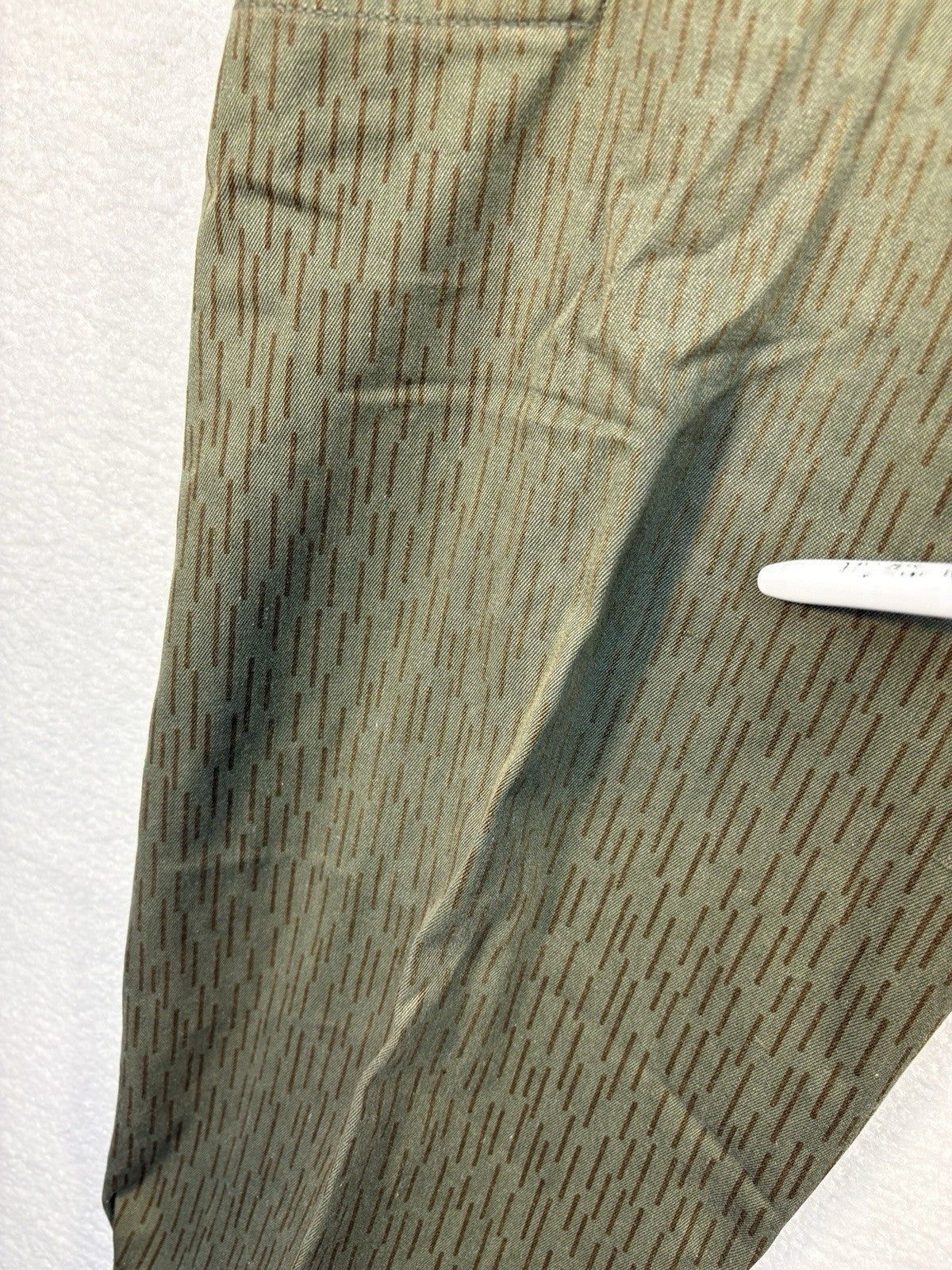 DDR Strichtarn Camo East German Raindrop Army Field Pants  Size L Short Seam