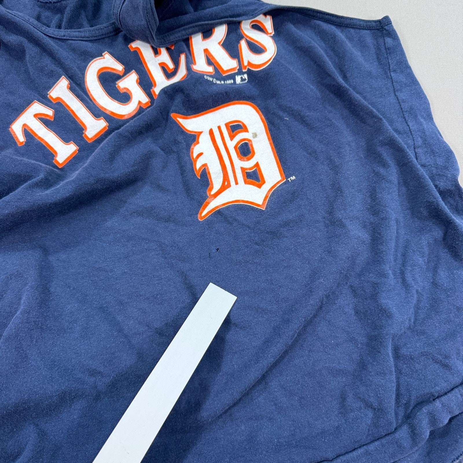 Vintage 80s Detroit Tigers Tank Top mens Large 1989 MLB Blue