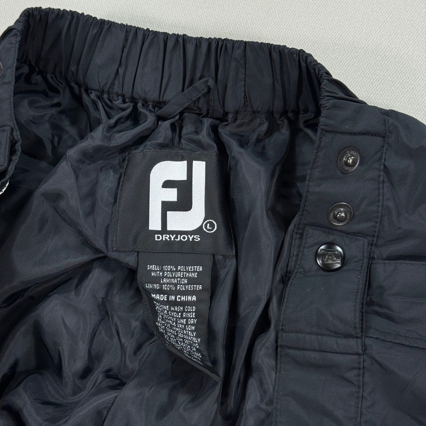 FootJoy Dryjoys Windbreaker Rain Pants Tearaway Ankle Snap mens Large