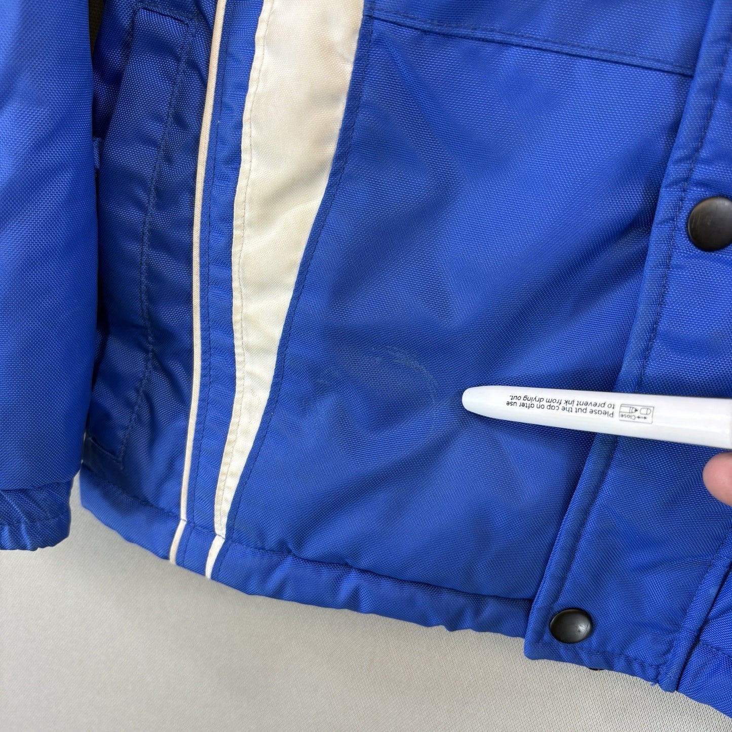 Yamaha Racing Paddock Blue Jacket Button Up Full Zip Youth Medium