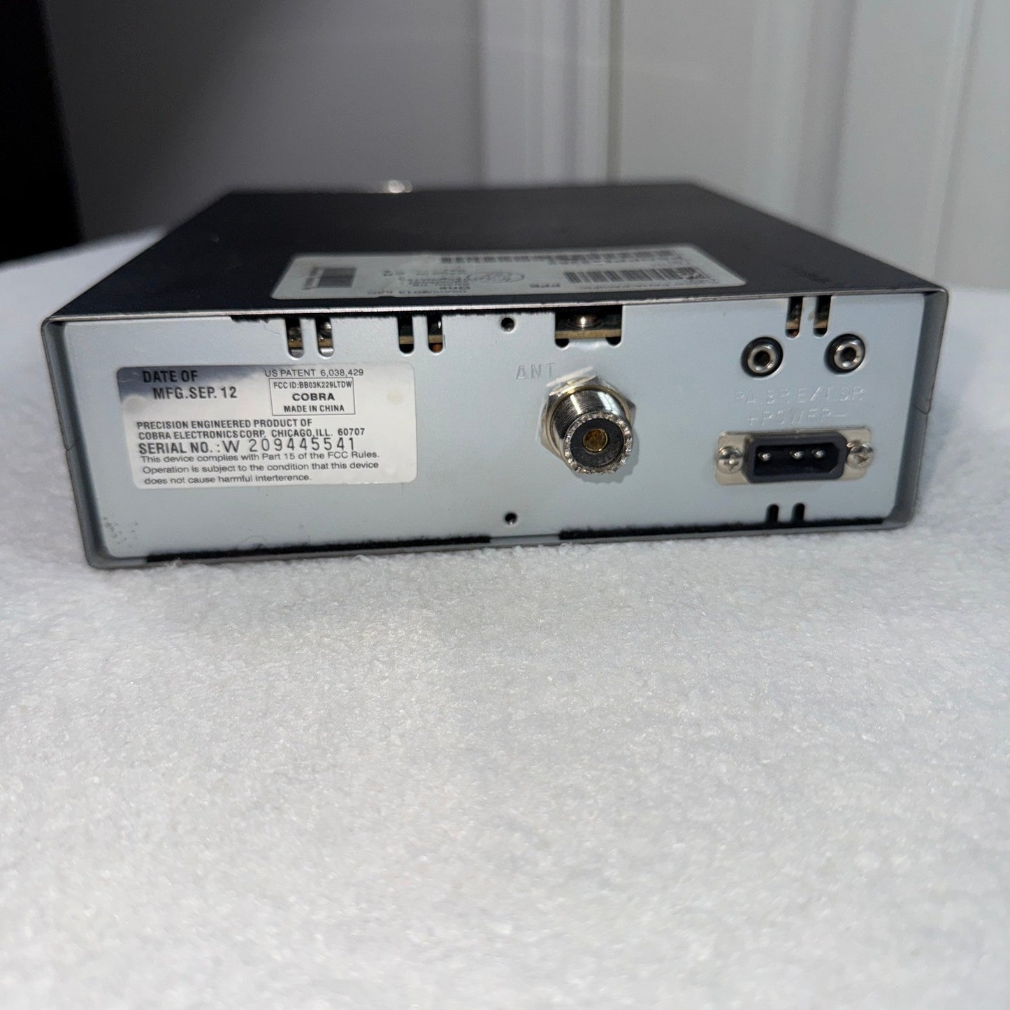 Cobra 29 WX NW ST SoundTracker CB Radio Weather Band Microphone Power Cord