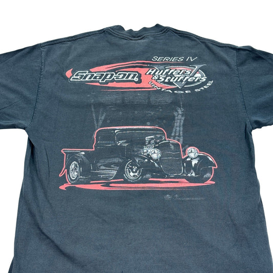 Vintage Snap on T Shirt Huffers & Stuffers Series IV Graphic Mens Large Y2K