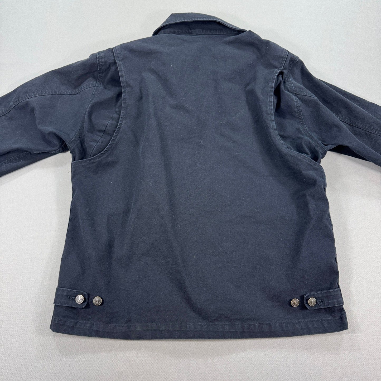 Tough Duck Jacket mens Large Black Duck Canvas Full Zip Field Barn Coat Utility