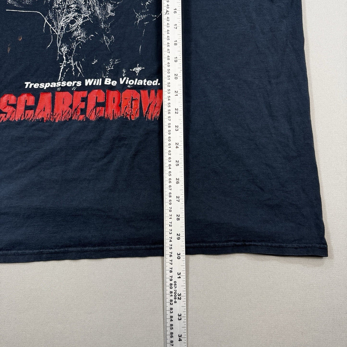 RARE Vintage Scarecrows Horror Movie Promo Art T-Shirt 2XL Fruit of The Loom