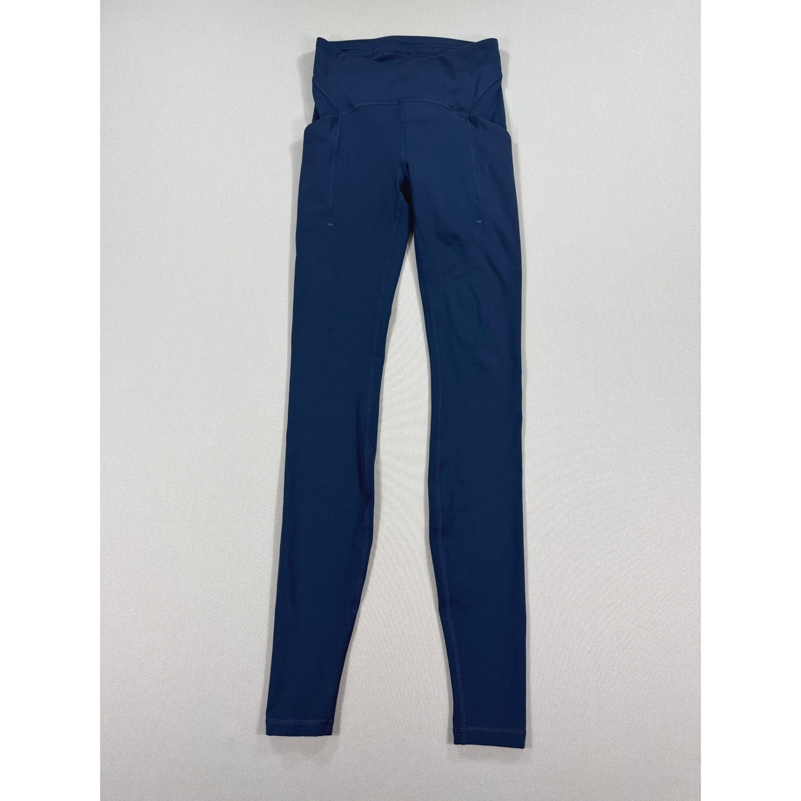 Lululemon Align High Rise Leggings Womens Size 4 Navy Blue Yoga Pants Pockets