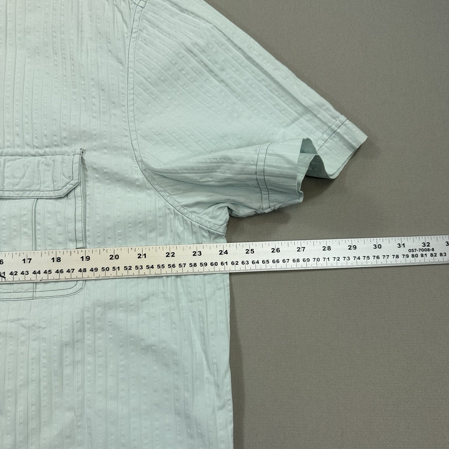 VTG Tommy Bahama Shirt mens Large Green Button Up Beach Silk Beach Short Sleeve