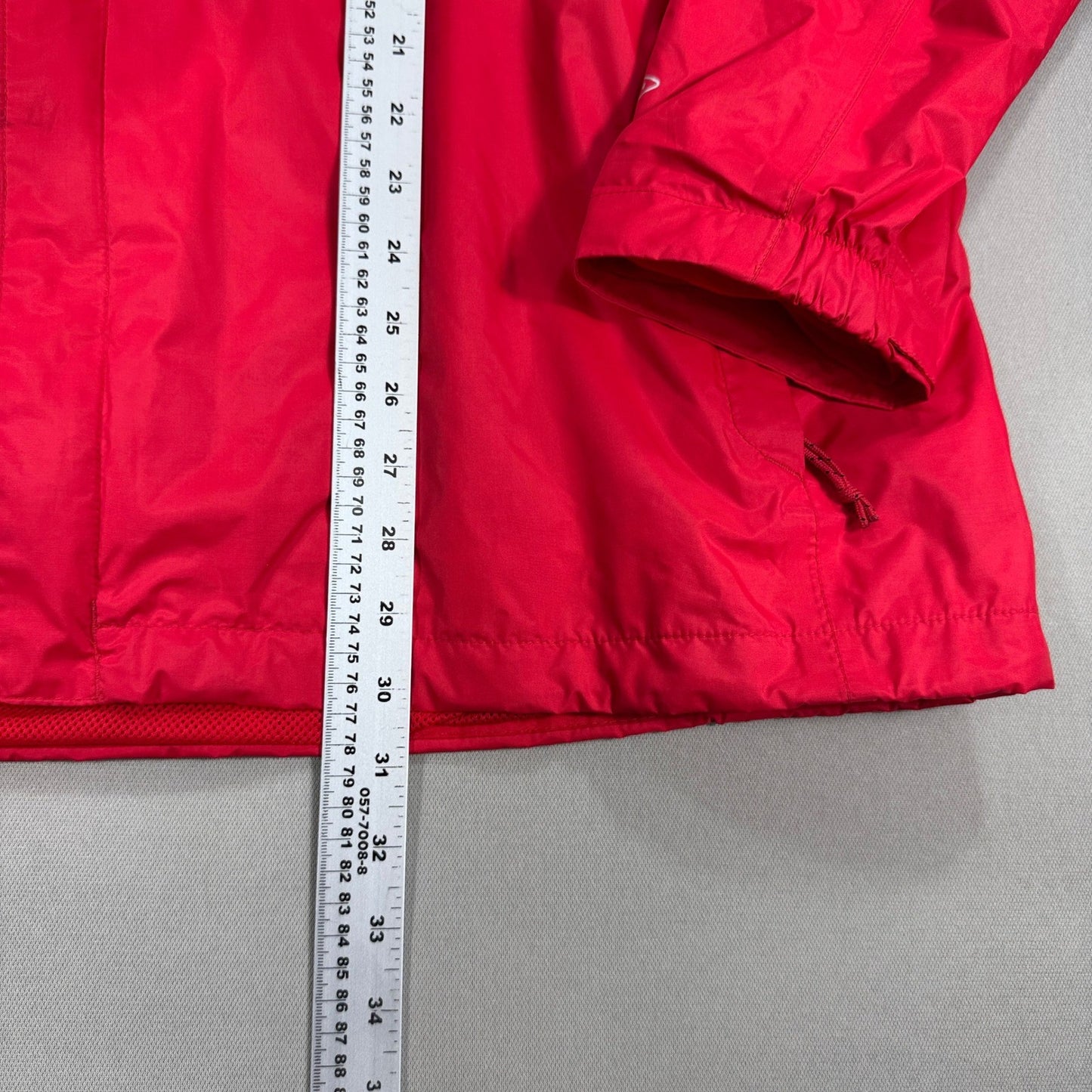 Columbia Manchester United Rain Jacket mens 2XL Red Packable Full Zip Hooded