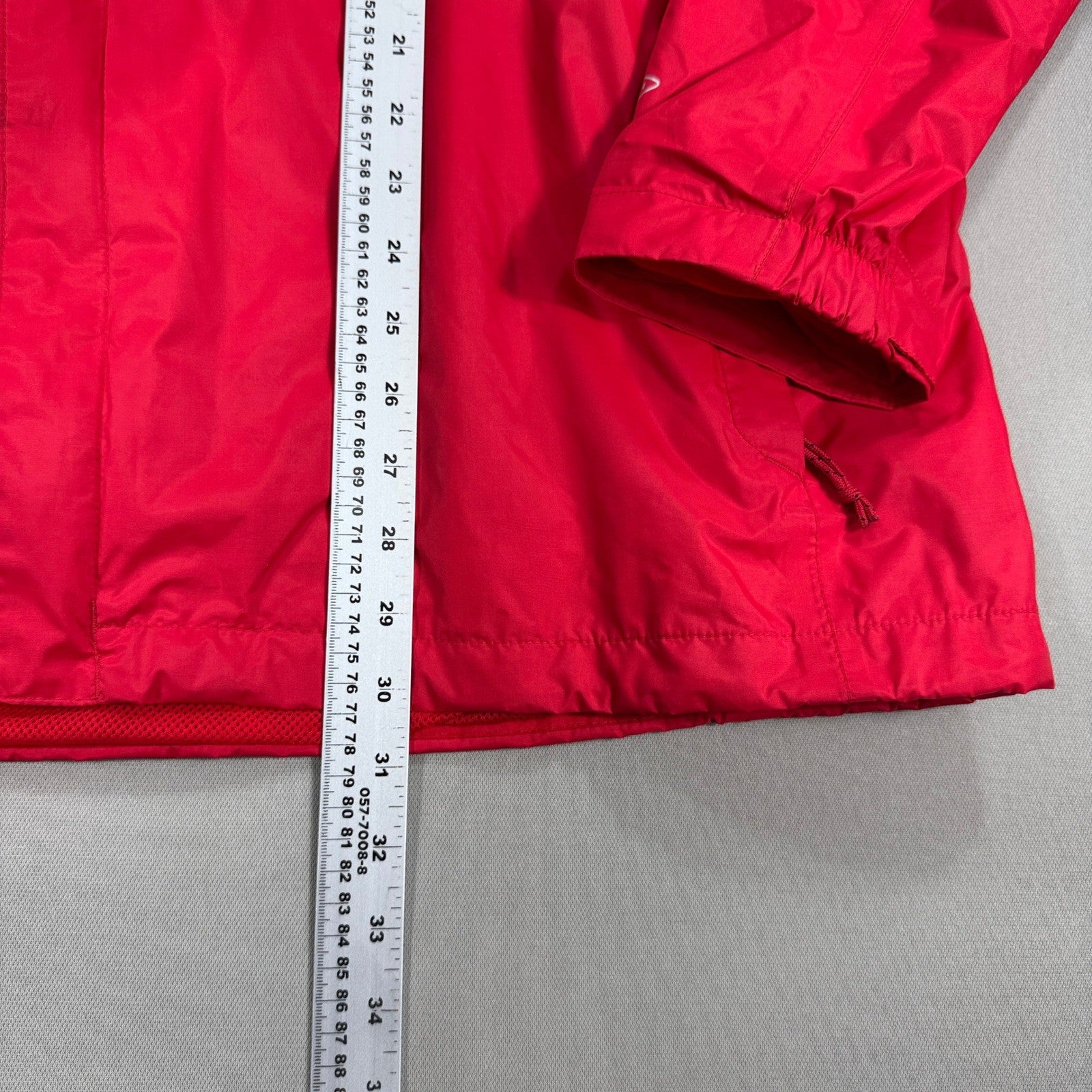 Columbia Manchester United Rain Jacket mens 2XL Red Packable Full Zip Hooded