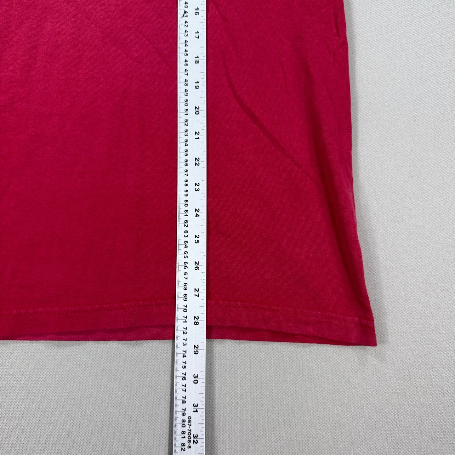 Vintage Y2K Tommy Hilfiger Spell Out Logo Tee - mens XL Red Classic Fit