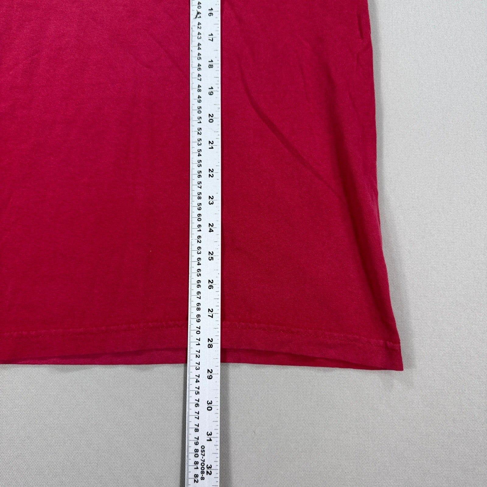 Vintage Y2K Tommy Hilfiger Spell Out Logo Tee - mens XL Red Classic Fit