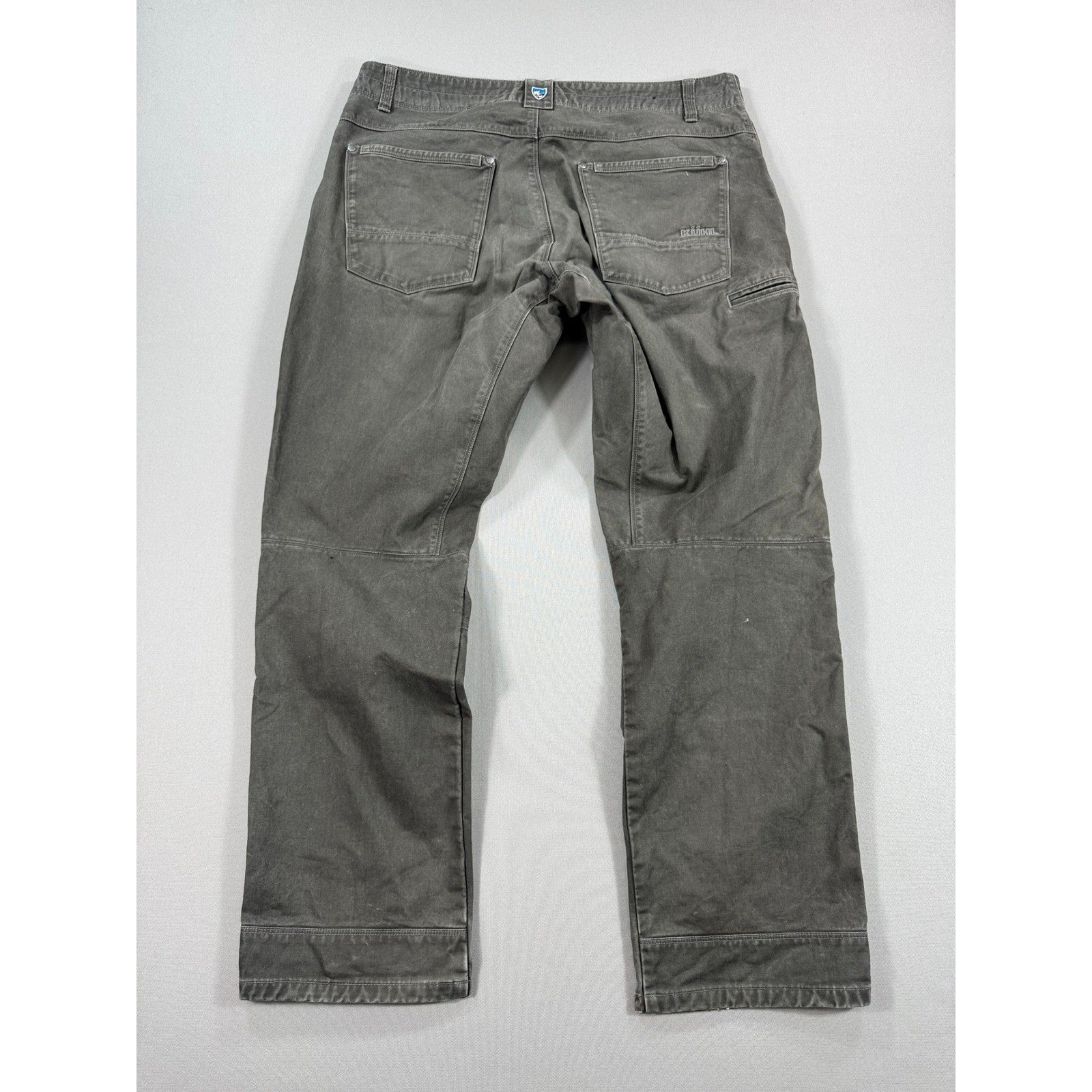 2PCS Kuhl Free Rydr Pants Men's 38x32 Brown Carpenter Relaxed Fit Distressed