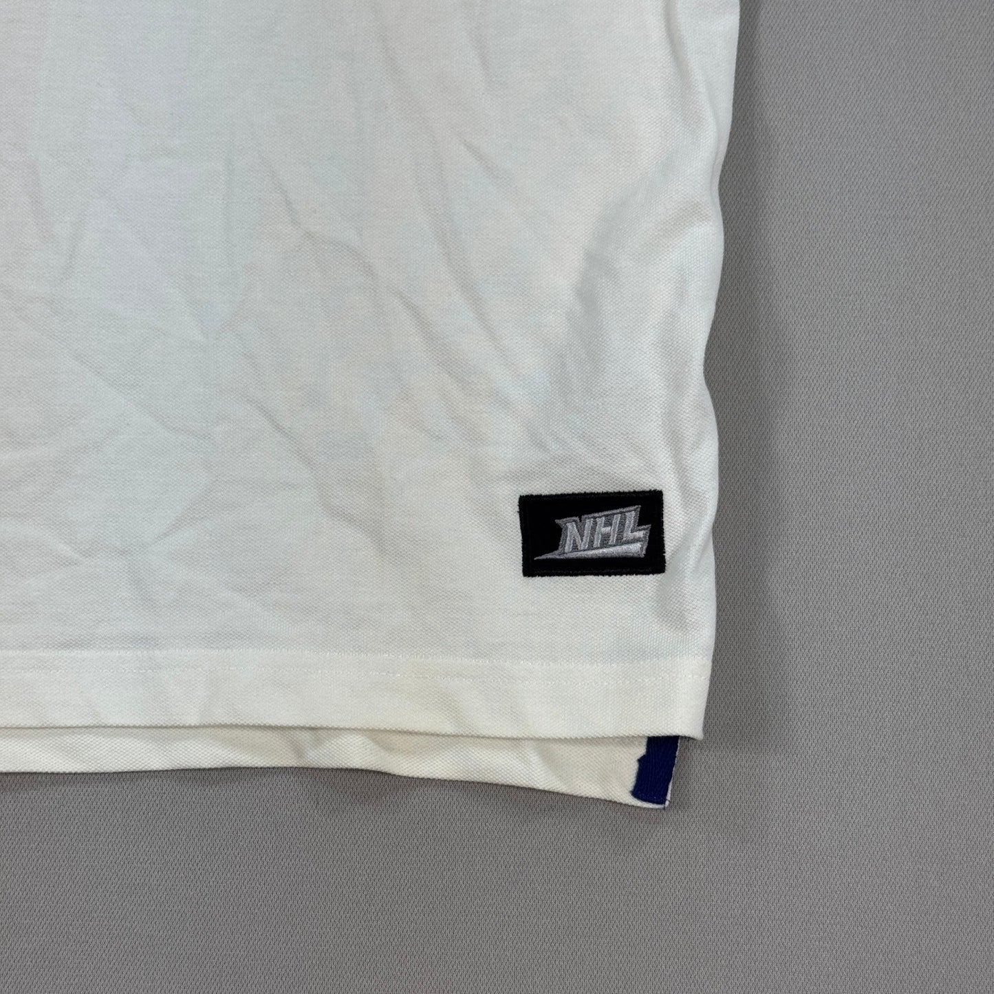 Vintage NHL Toronto Maple Leafs Polo Shirt mens Small Ilanco Short Sleeve