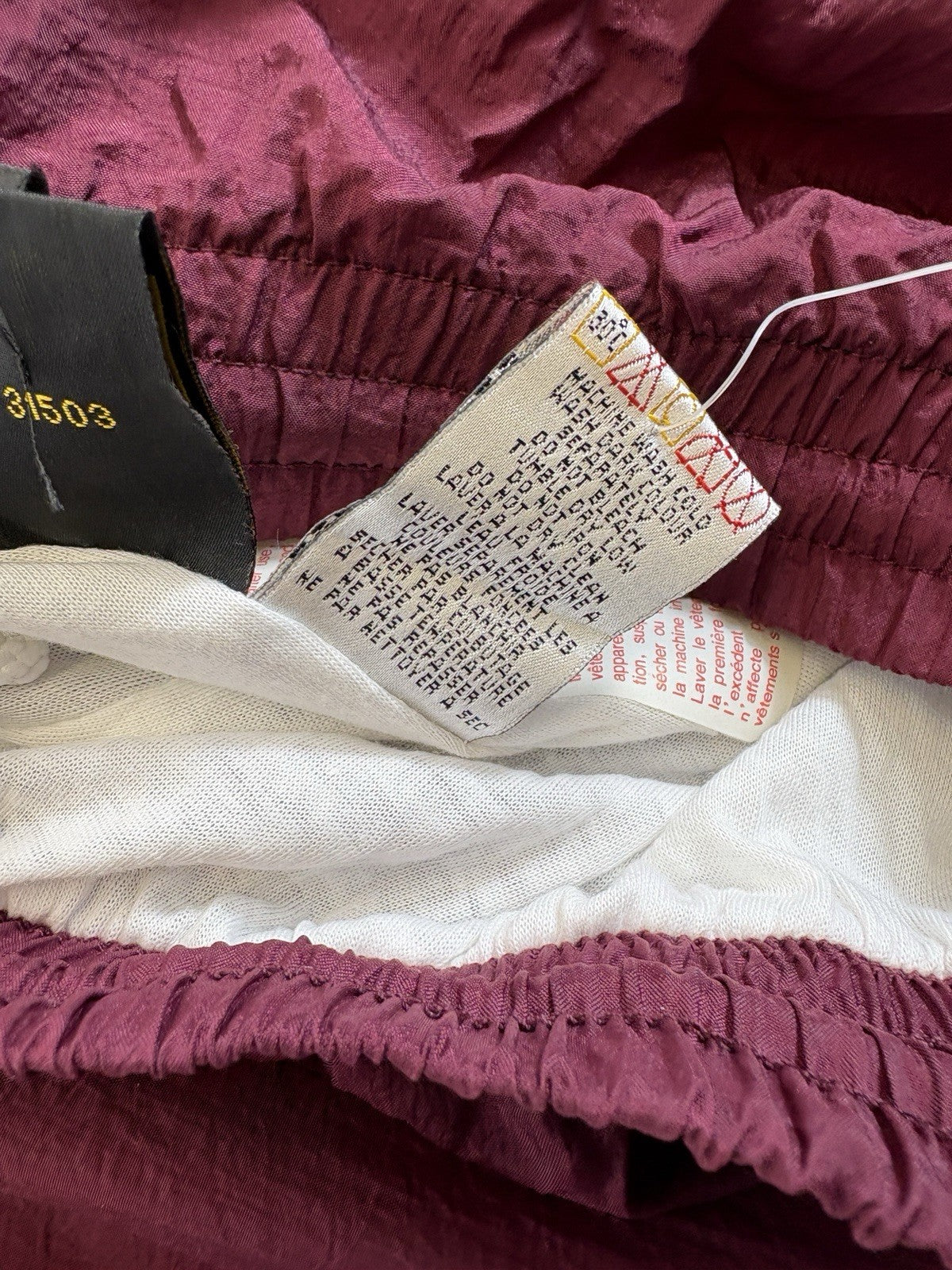 Vintage New Puma Mens XL Burgundy Lightweight Relaxed Fit Activewear Track Pants