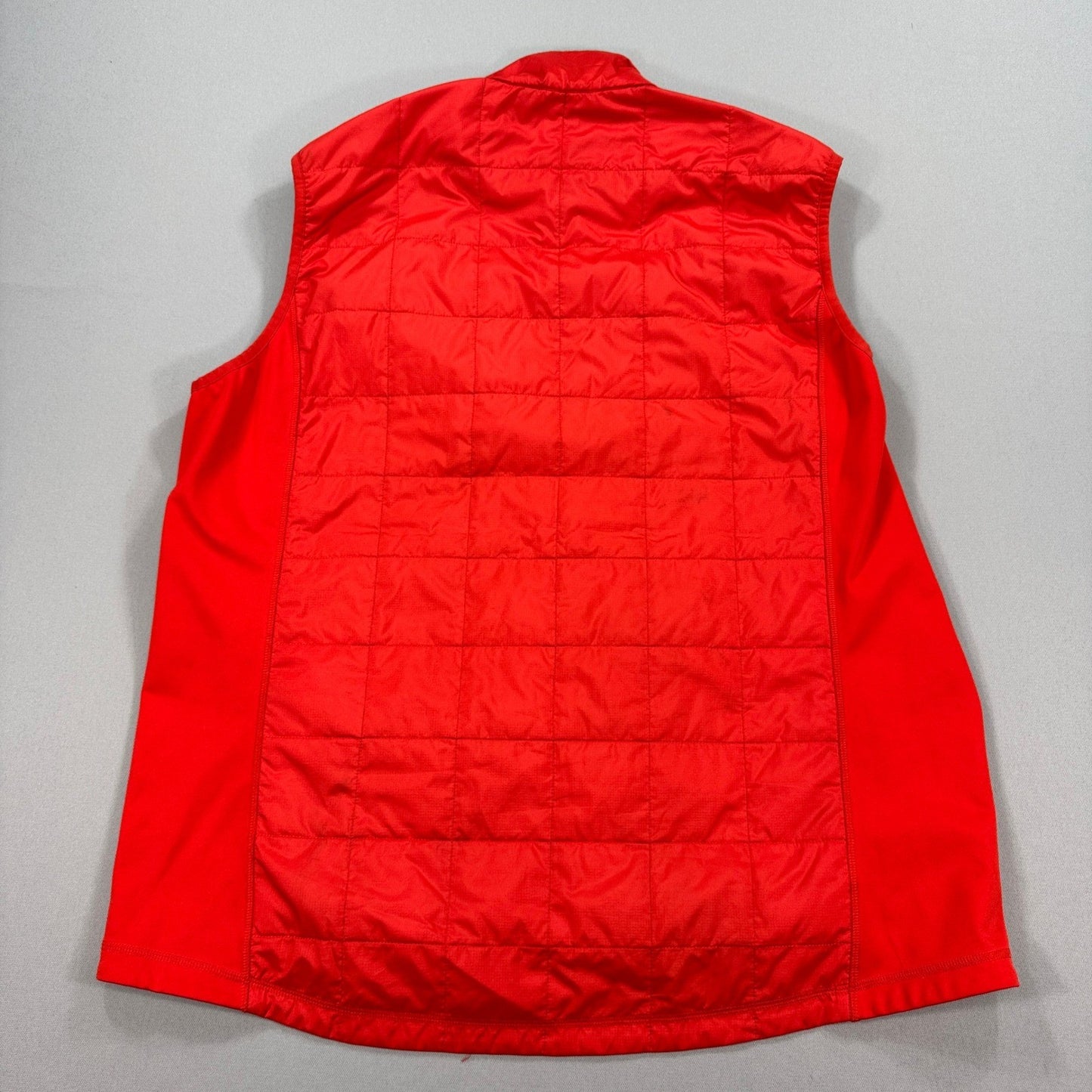 MEC Kingslet Puffer Vest Mens 2XL Orange Quilted Full Zip Insulated Outdoor