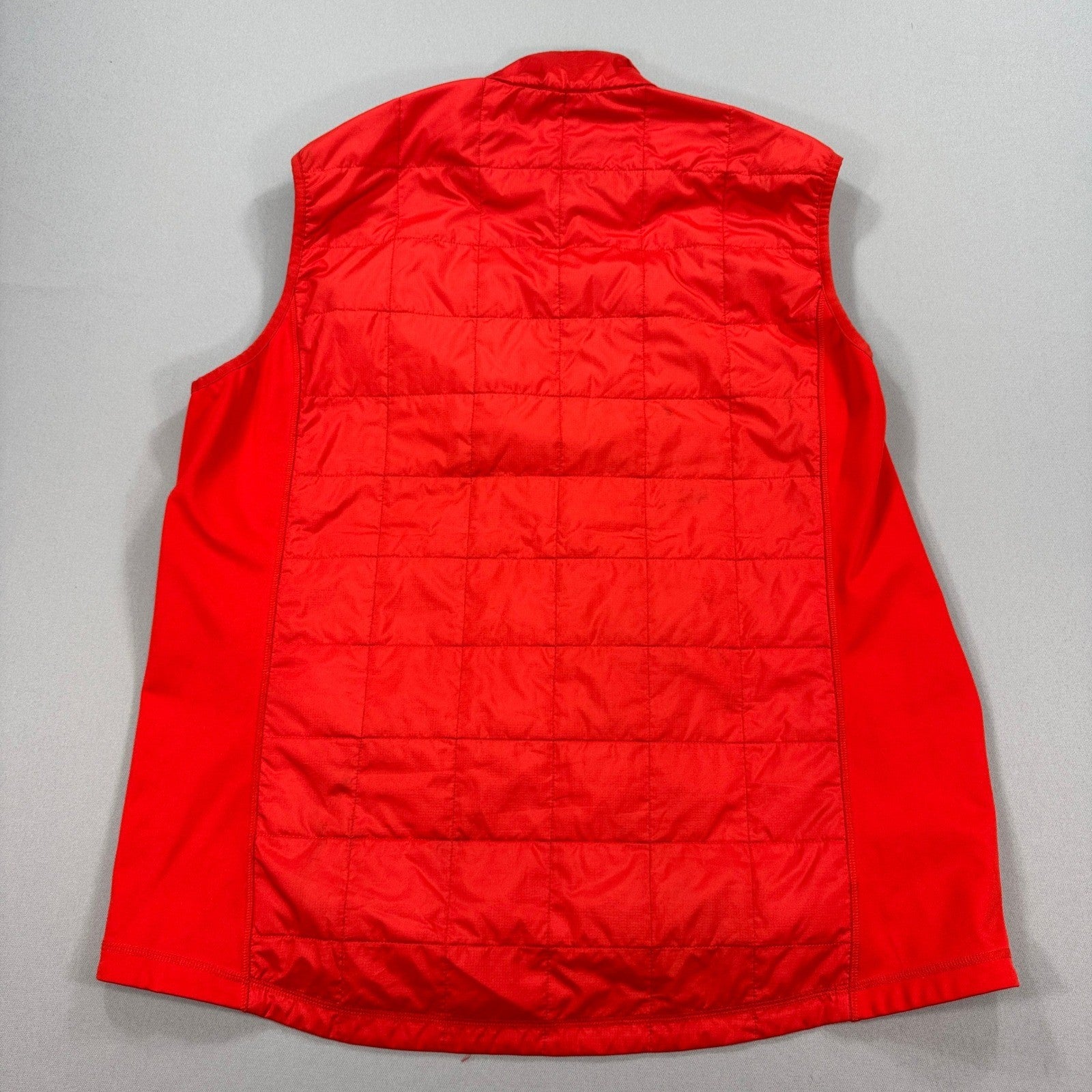 MEC Kingslet Puffer Vest Mens 2XL Orange Quilted Full Zip Insulated Outdoor
