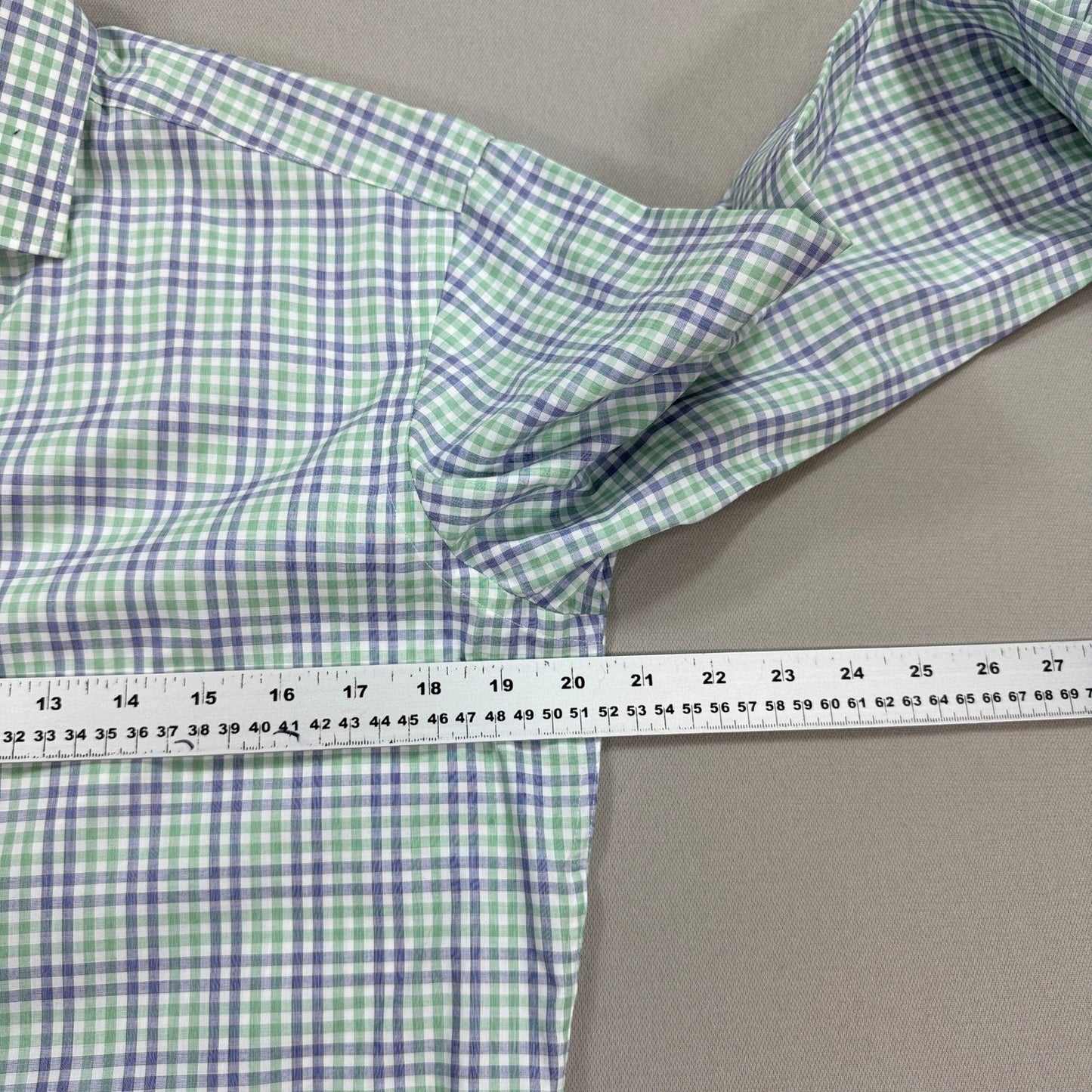 NWT Boss Hugo Boss Plaid Dress Shirt Button Down mens Small Green Regular Fit