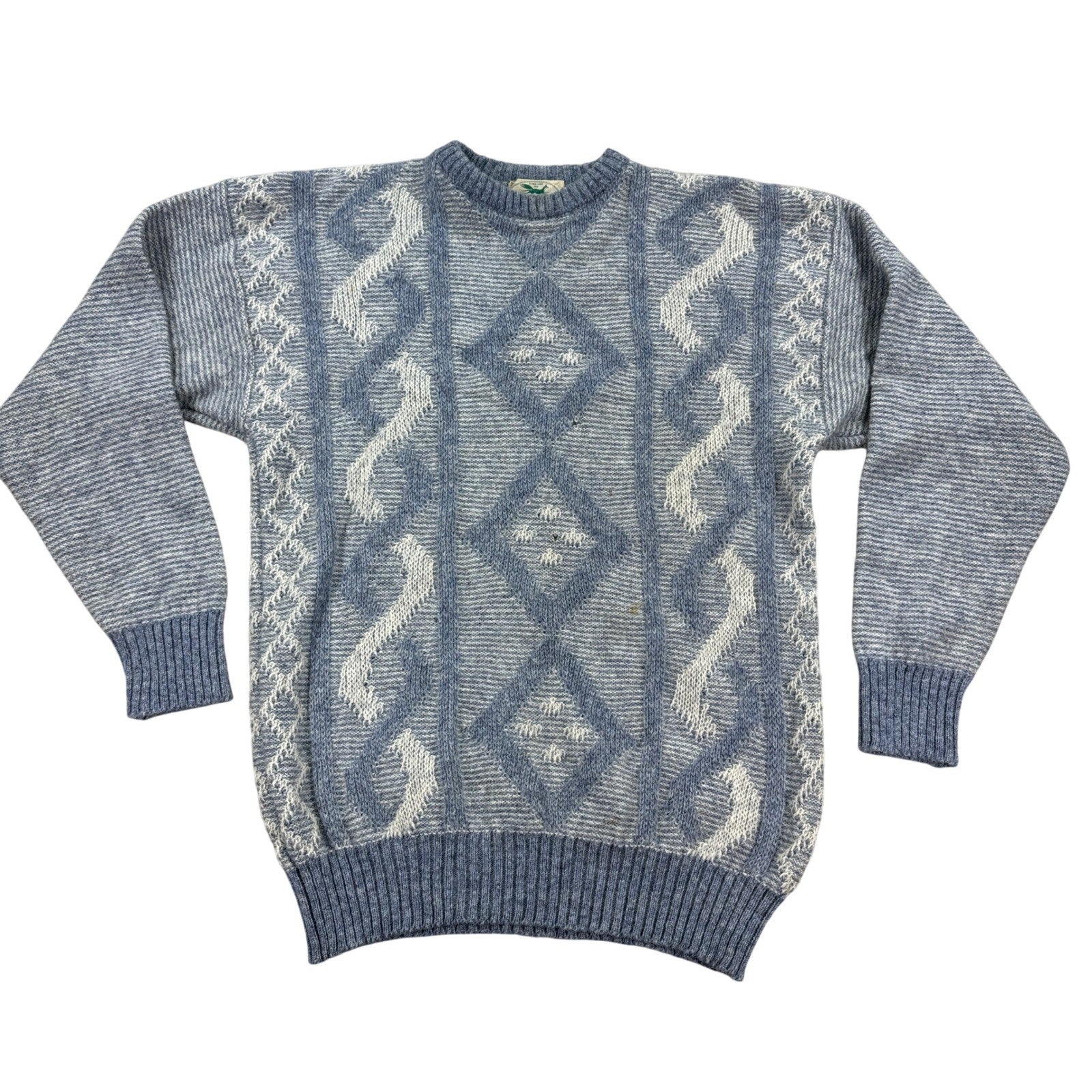 Blarney Woollen Mills Cable Knit Sweater mens Size 42 Pullover Made in Ireland