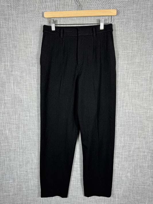 Uniqlo Womens Suit Trousers Large Black Polyester - Rayon Spandex Dress Pants